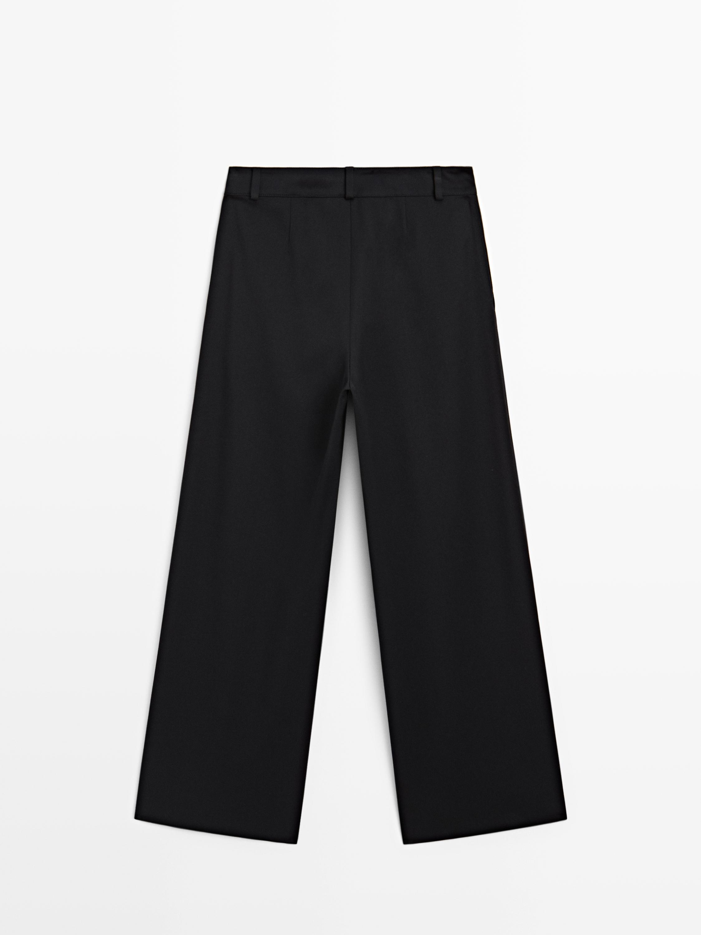 Pantalons de pinces cama ampla