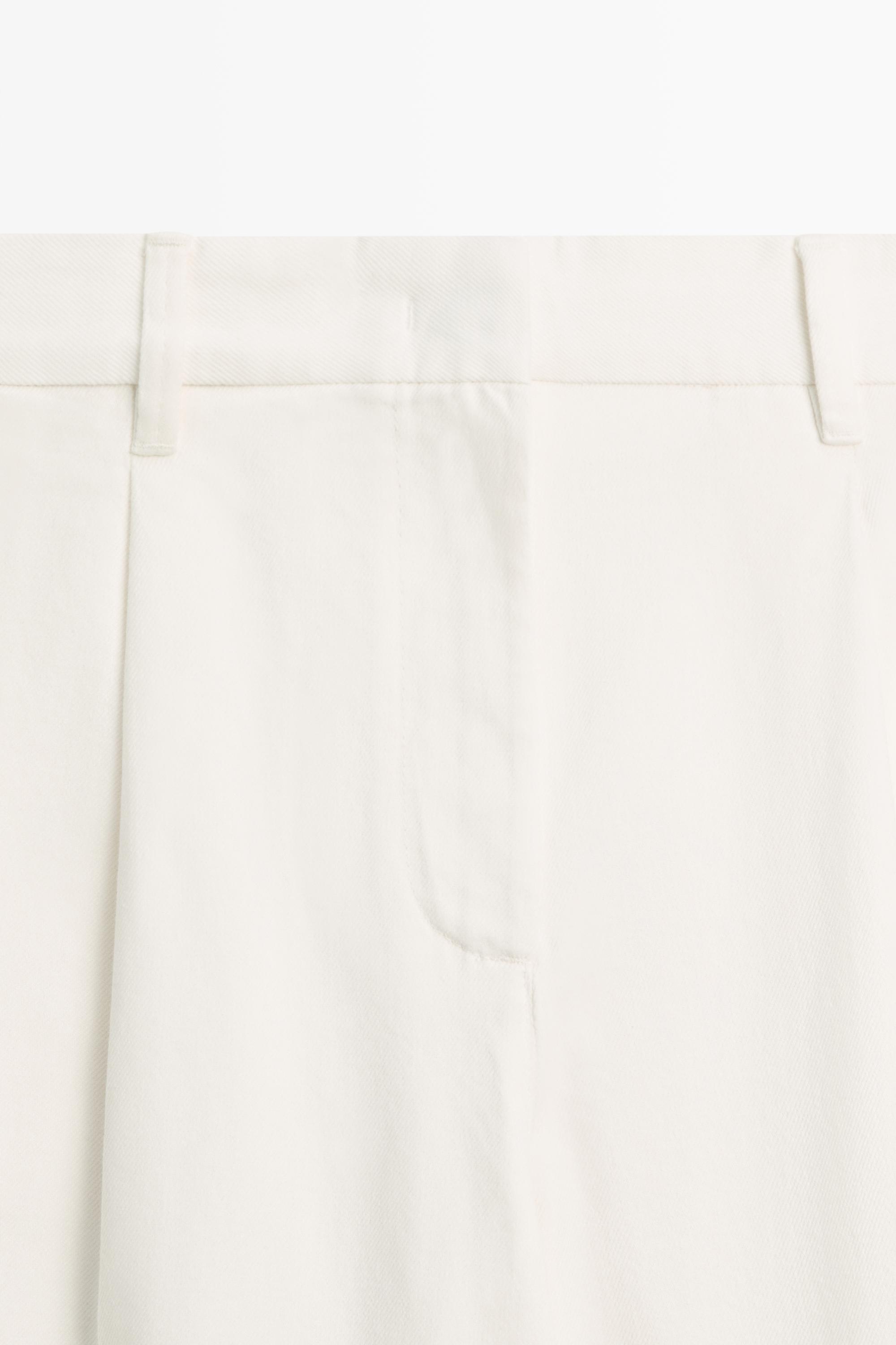 Massimo Dutti Pensli düşük bel geniş paça pantolon görsel 6