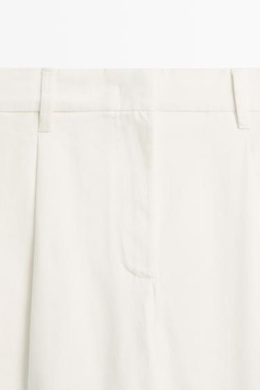 Low-rise pleated wide-leg pants — Off white 4