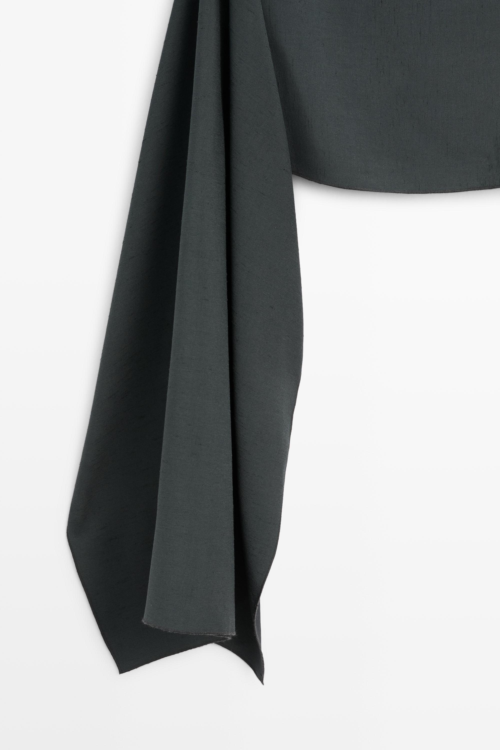Flowing asymmetric total look cape - STUDIO — PETROLEUM
