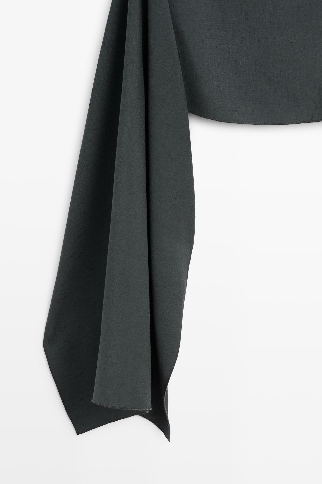 Flowing asymmetric total look cape - STUDIO — PETROLEUM
