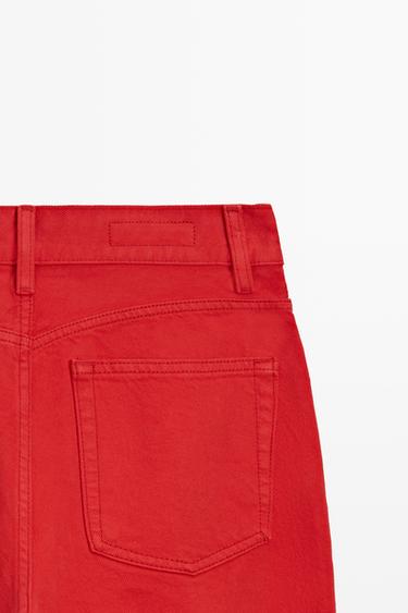 Straight-leg high-waist jeans — RED 9
