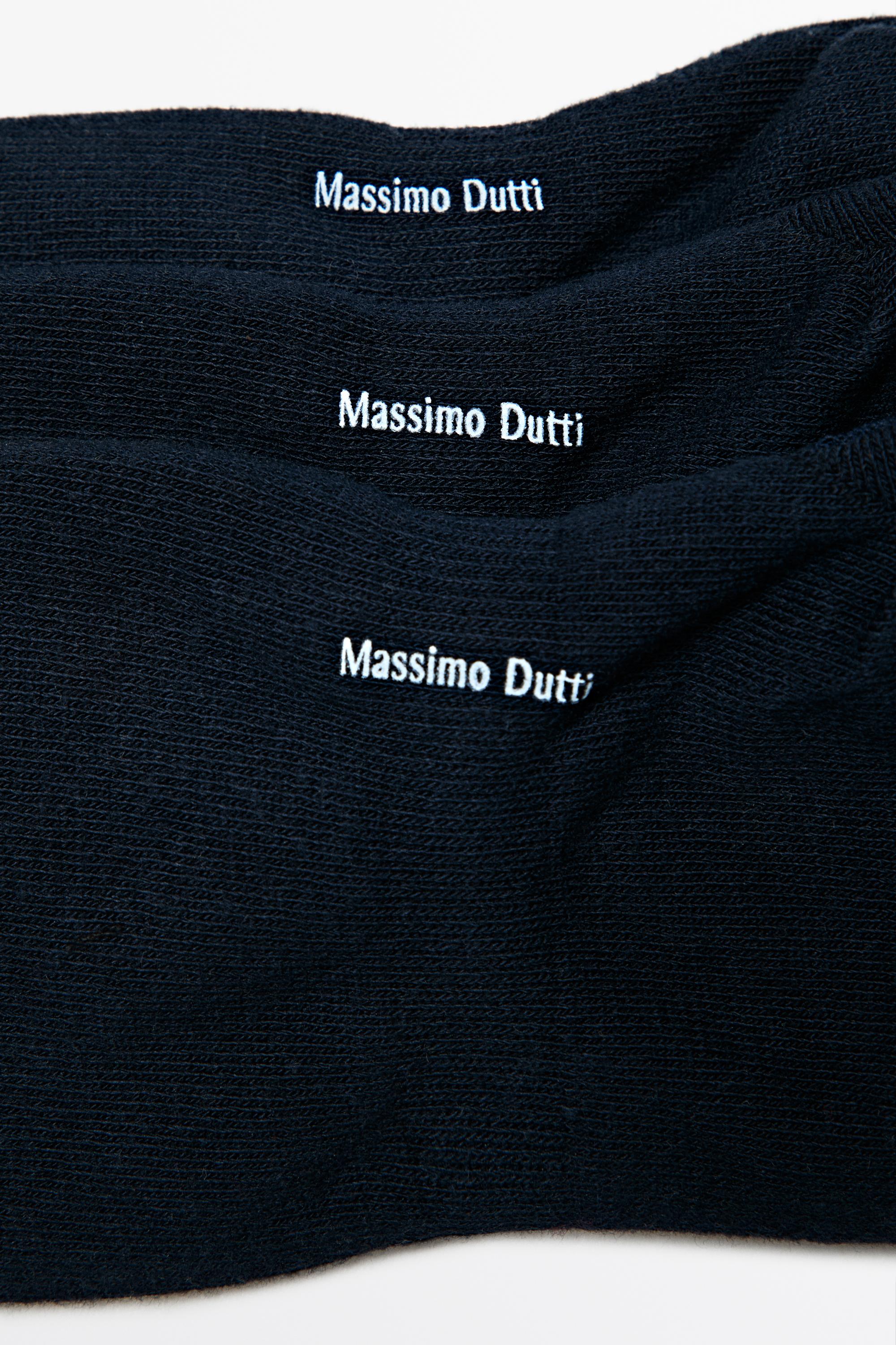 Pack of 3 pairs of no-show cotton blend socks