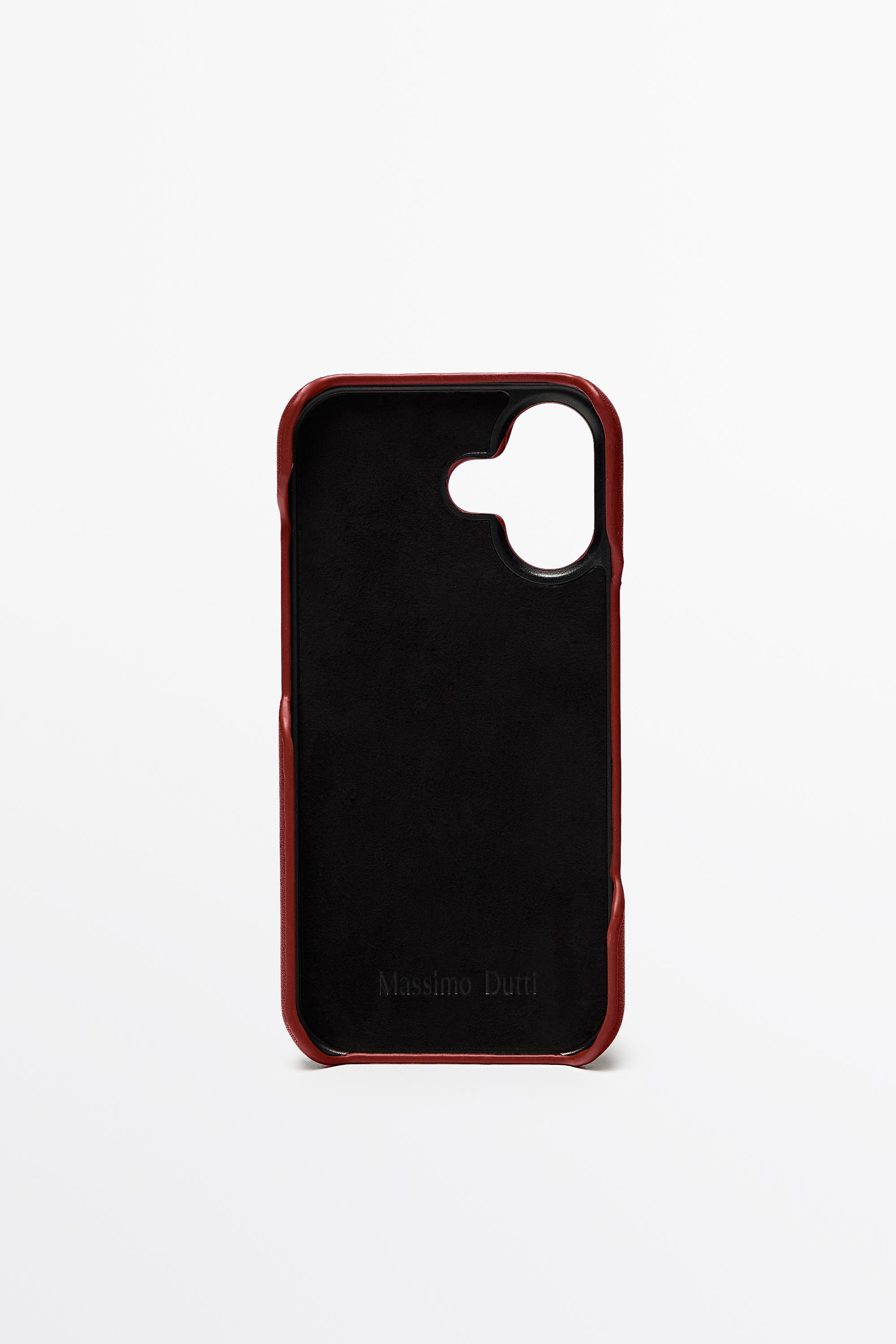 Massimo Dutti Napa deri iPhone 17 kılıfı