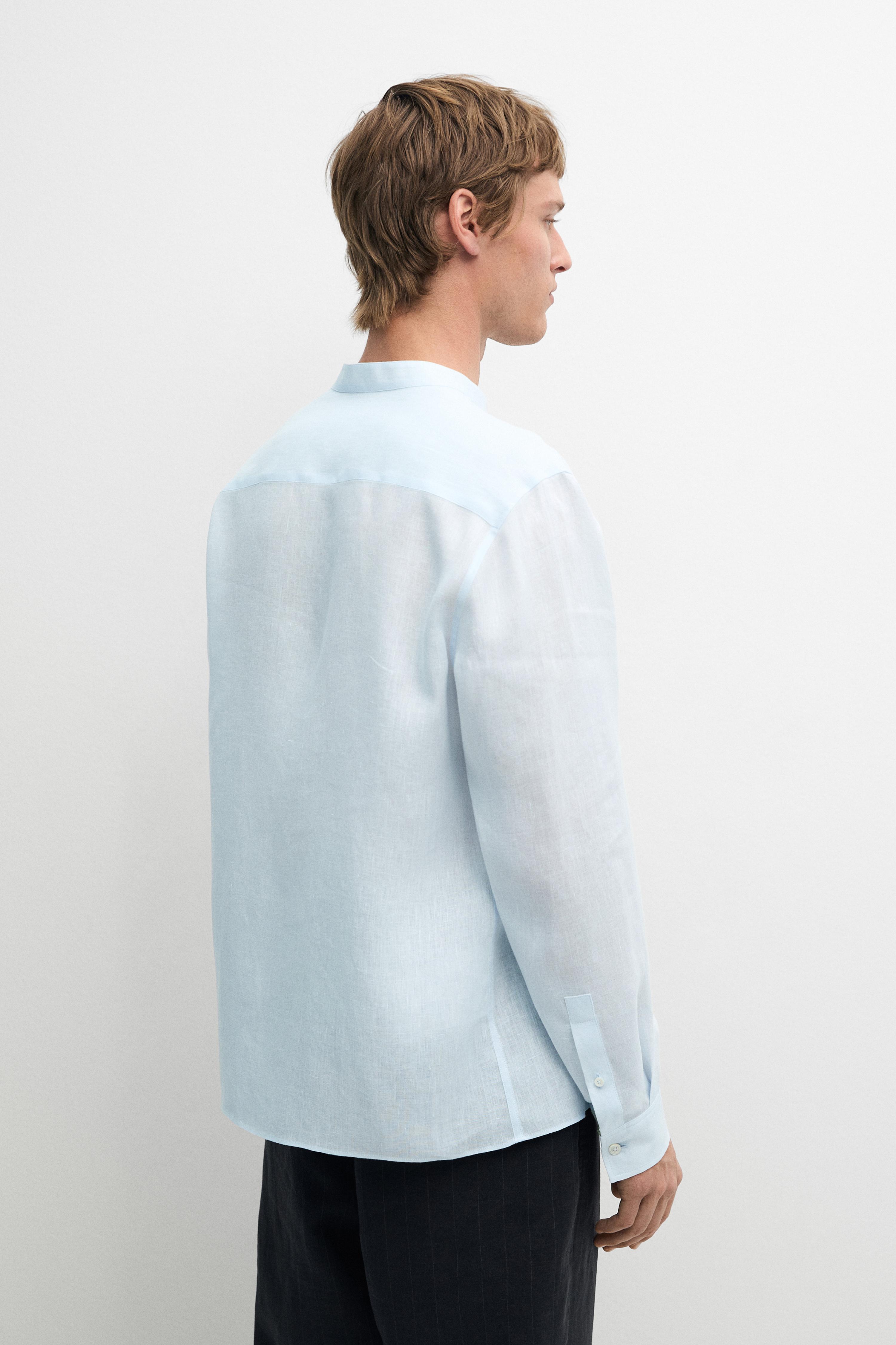 light blue dress shirt grey pants Striped Shirt Light Blue Shirt With Gray Pants Light Blue Vertical Striped Dress Shirt With Grey