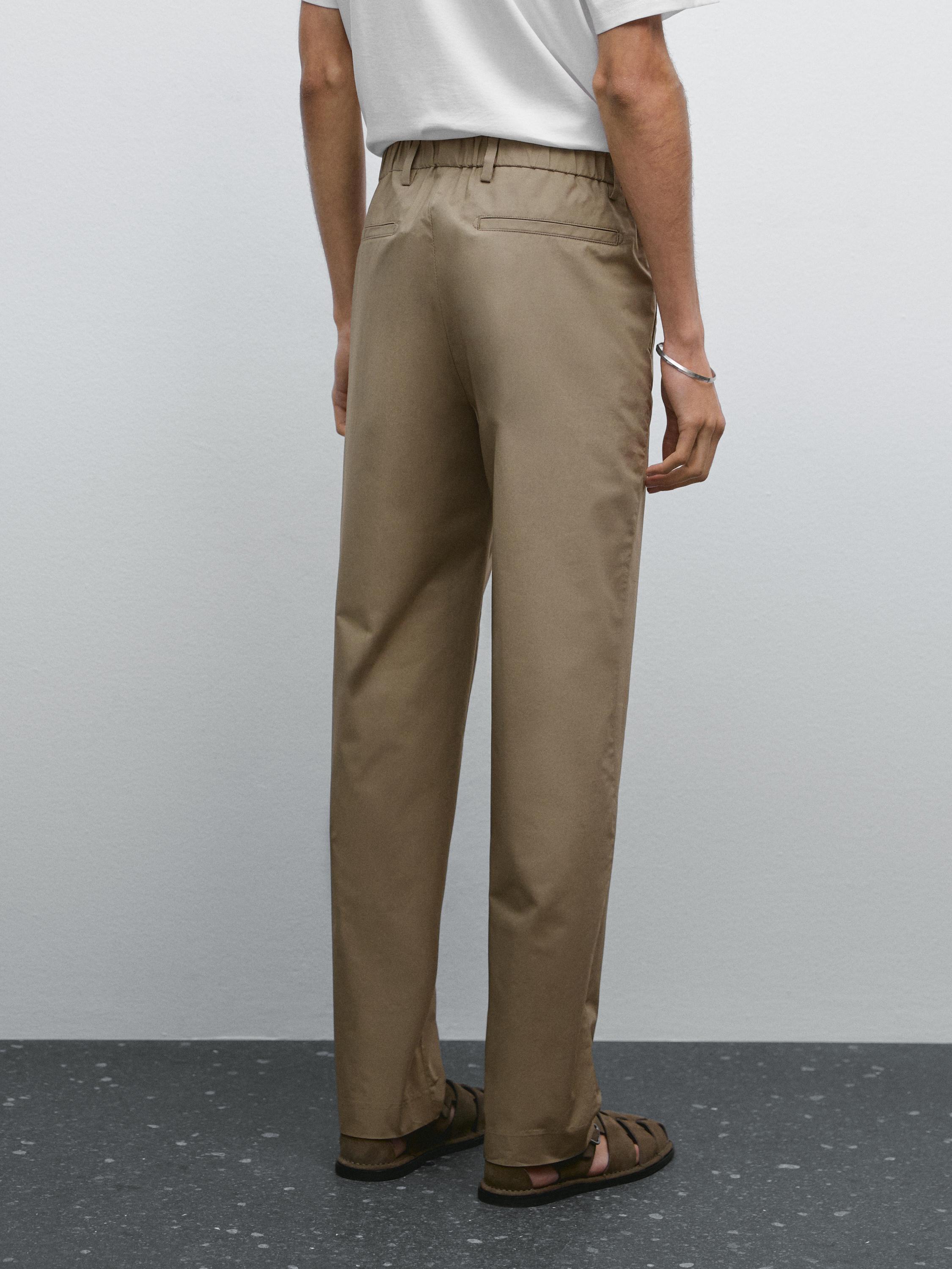 100% cotton jogger fit trousers