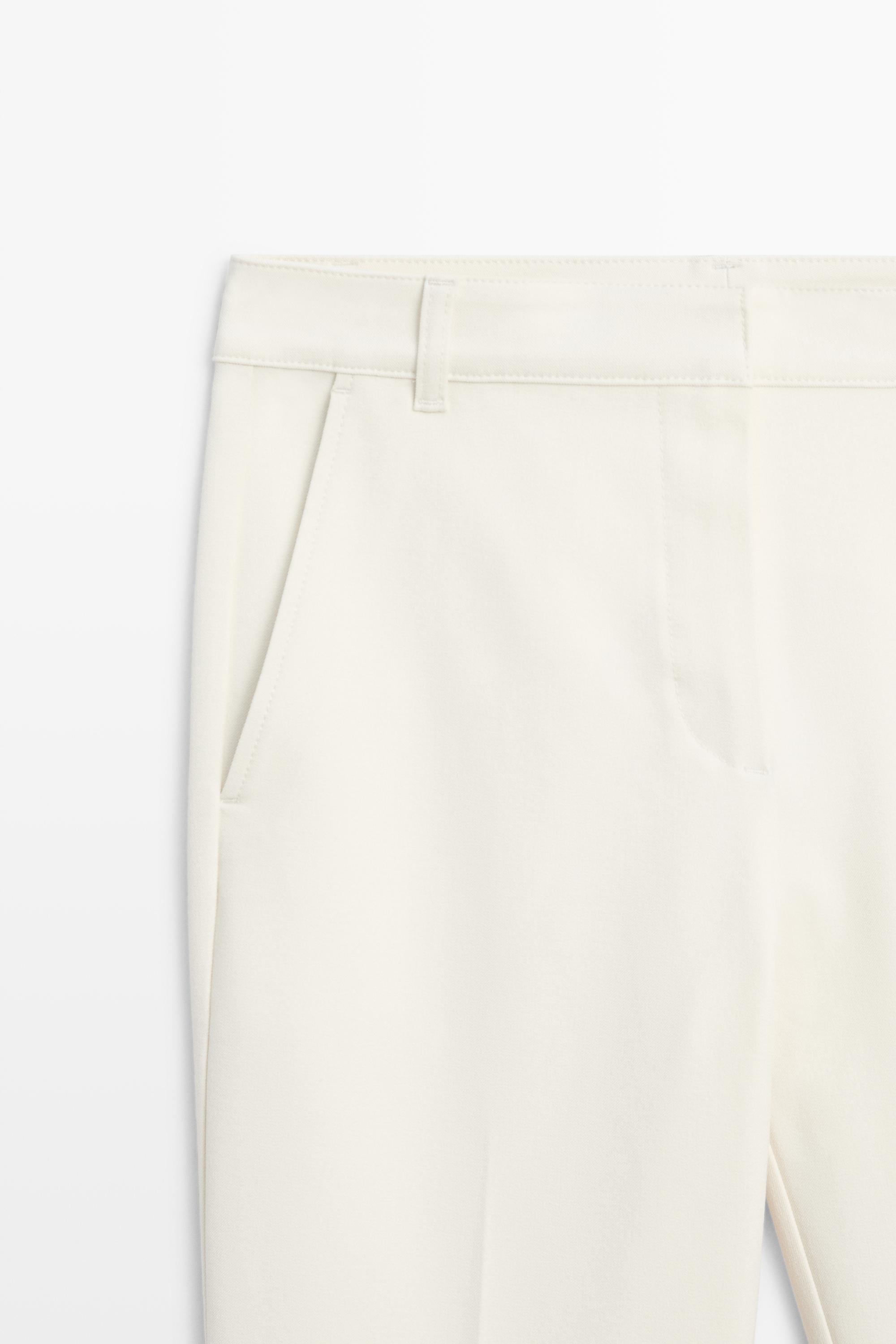 Stretch technical pants — CREAM