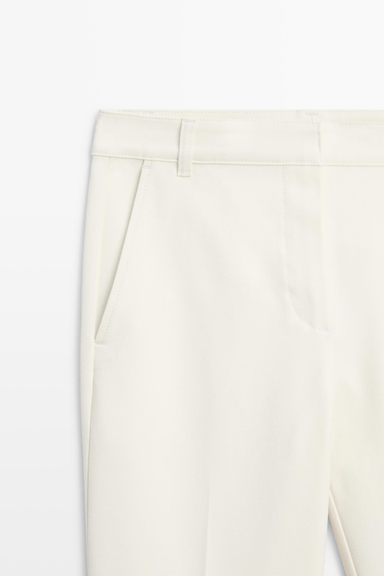 Stretch technical pants — CREAM