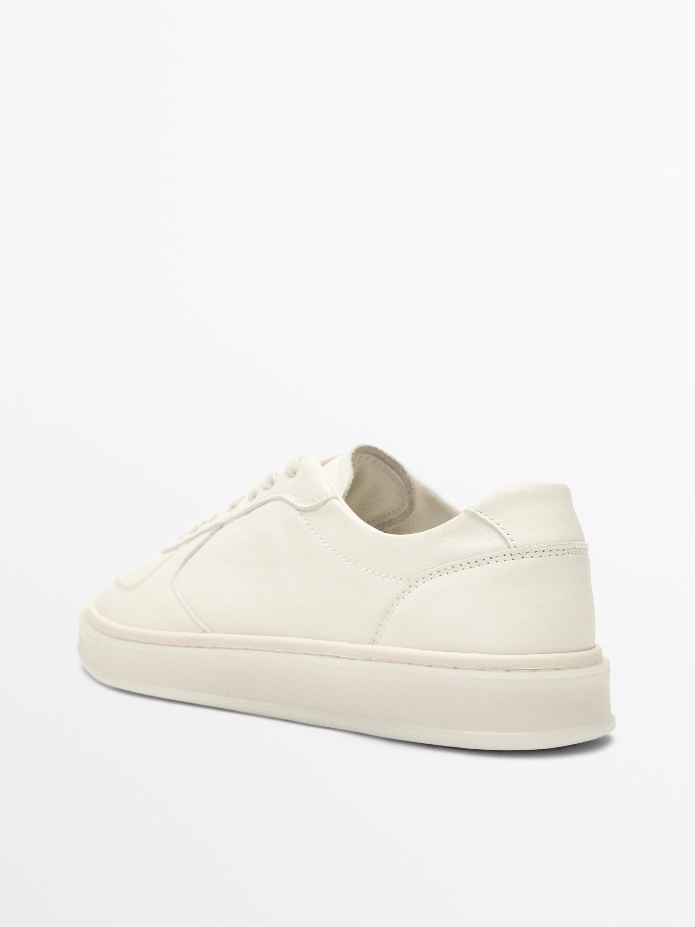 Nappa trainers — WHITE