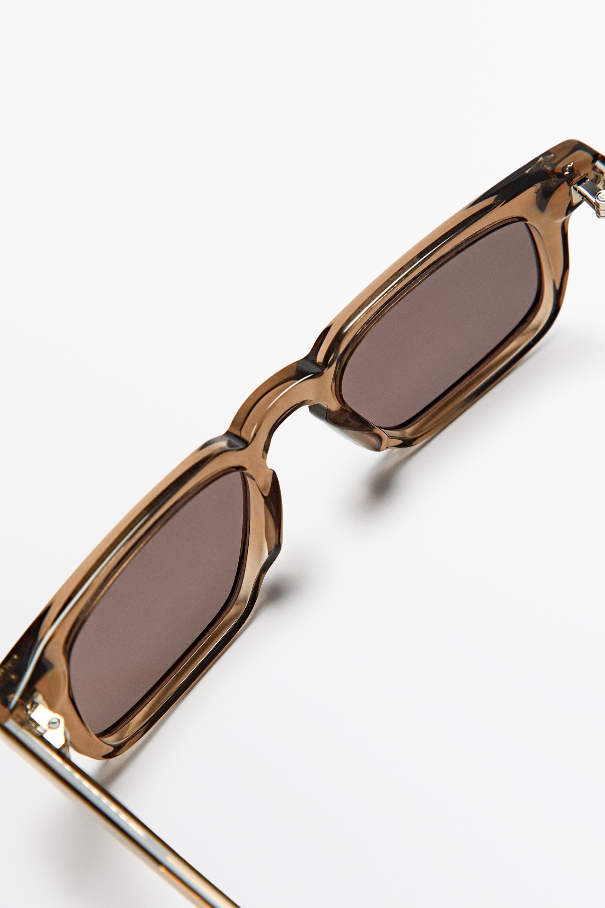 Narrow rectangular sunglasses — GREY