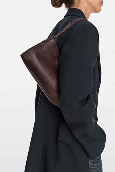 Mini nappa leather satchel — BURGUNDY 5