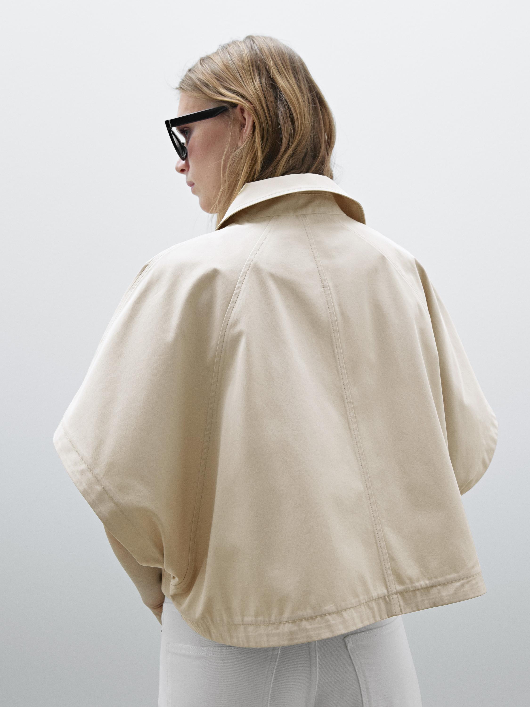 100% cotton short open cape · Beige · Coats And Jackets 100% cotton short open cape · Beige · Coats And Jackets