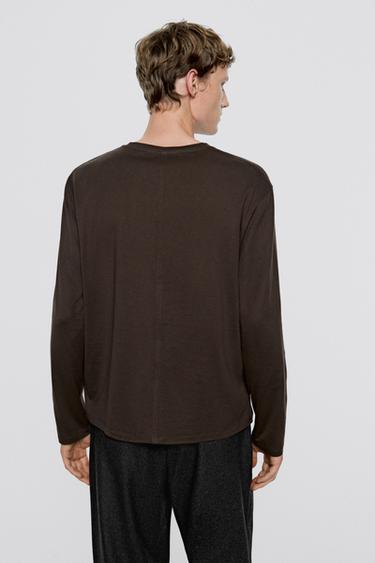 100% cotton long sleeve T-shirt - LIMITED EDITION — Chocolate 3