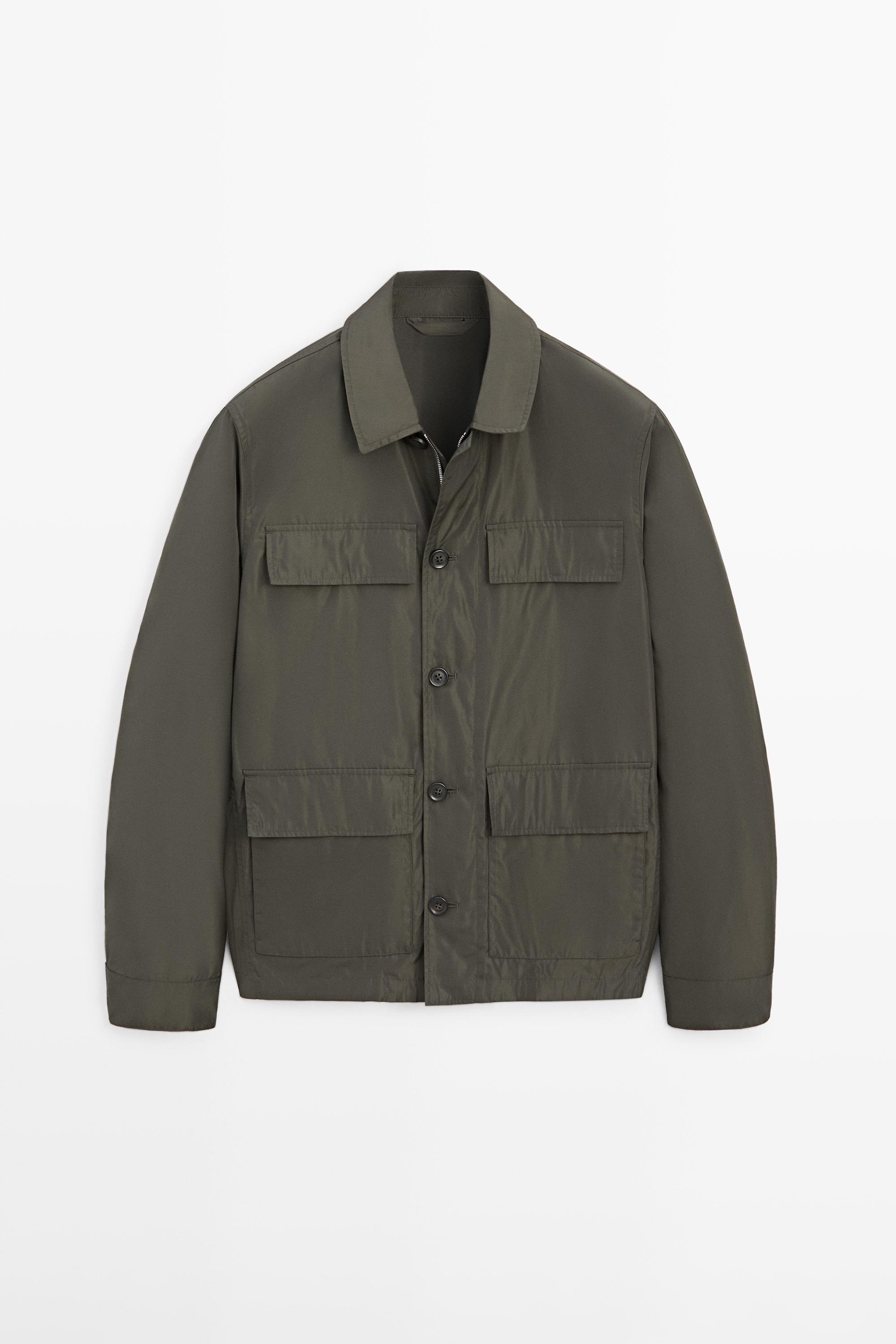 Lightweight jacket with pockets — KHAKI
