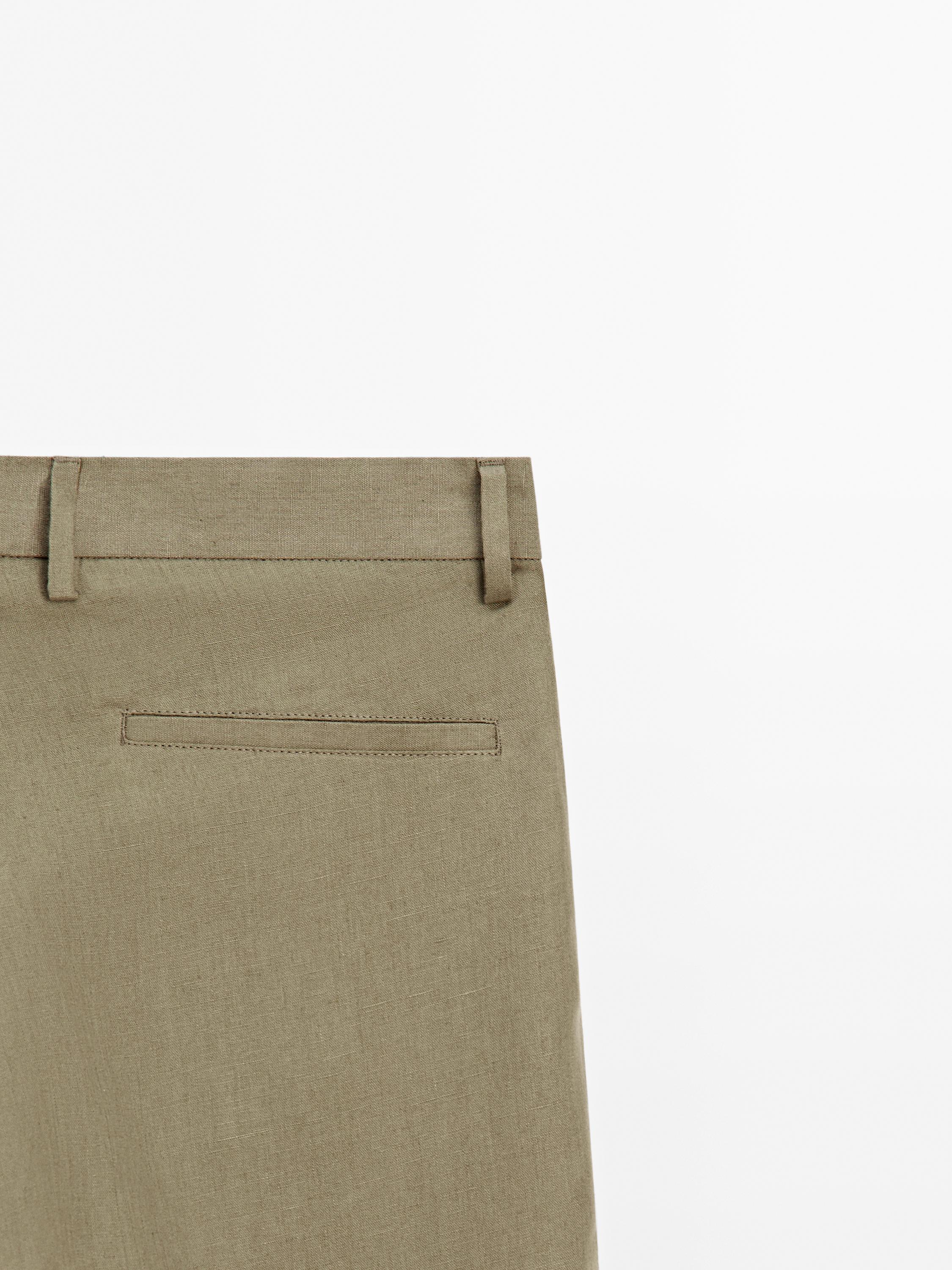 Pantalon de costume 100 % lin