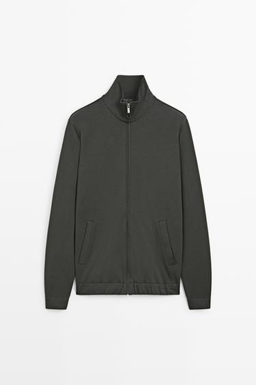 Cotton-Blend Suede Jacket, Co-ord Look — DARK GREEN 2