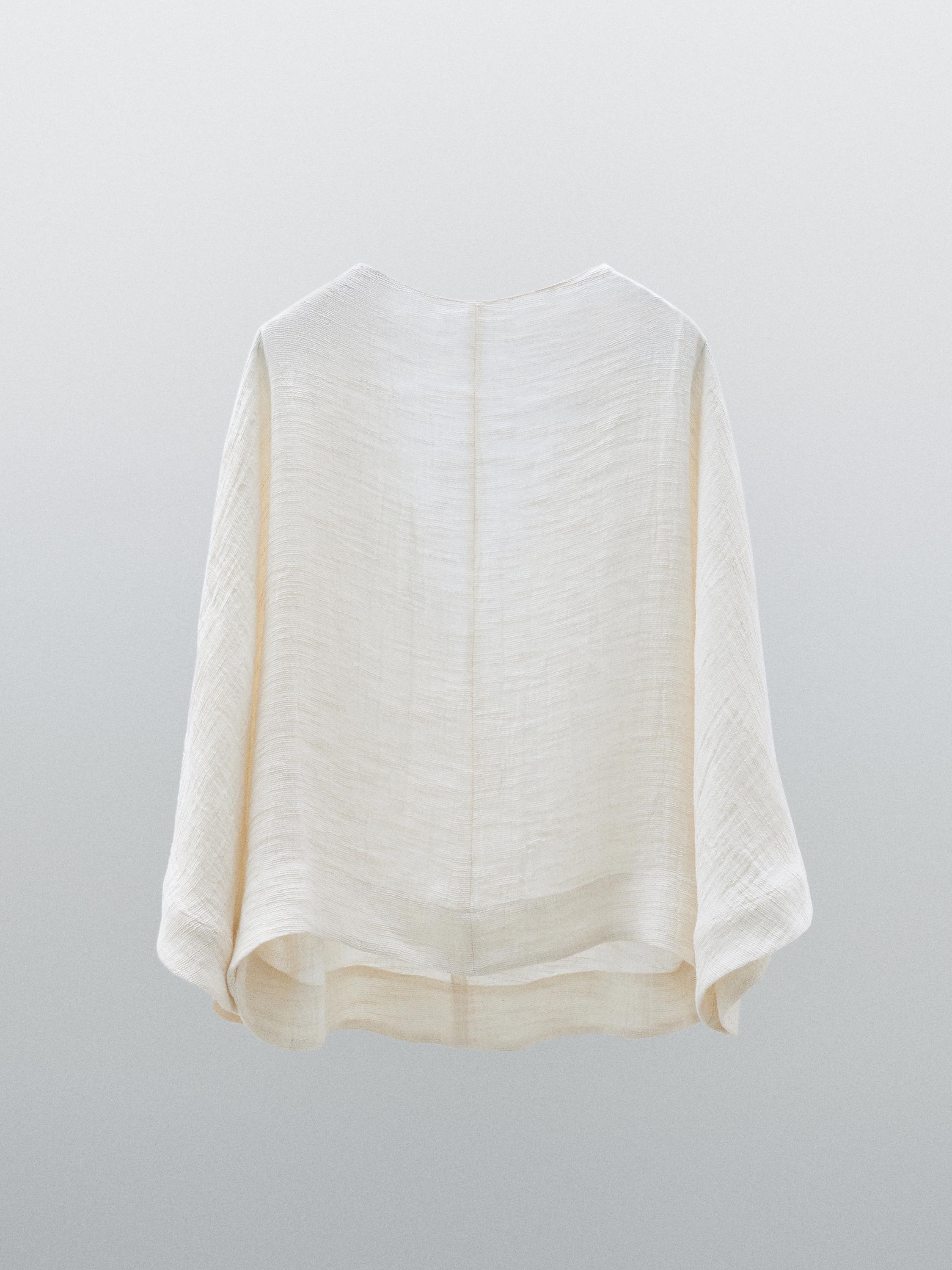Camisa com decote em bico nas costas - Studio