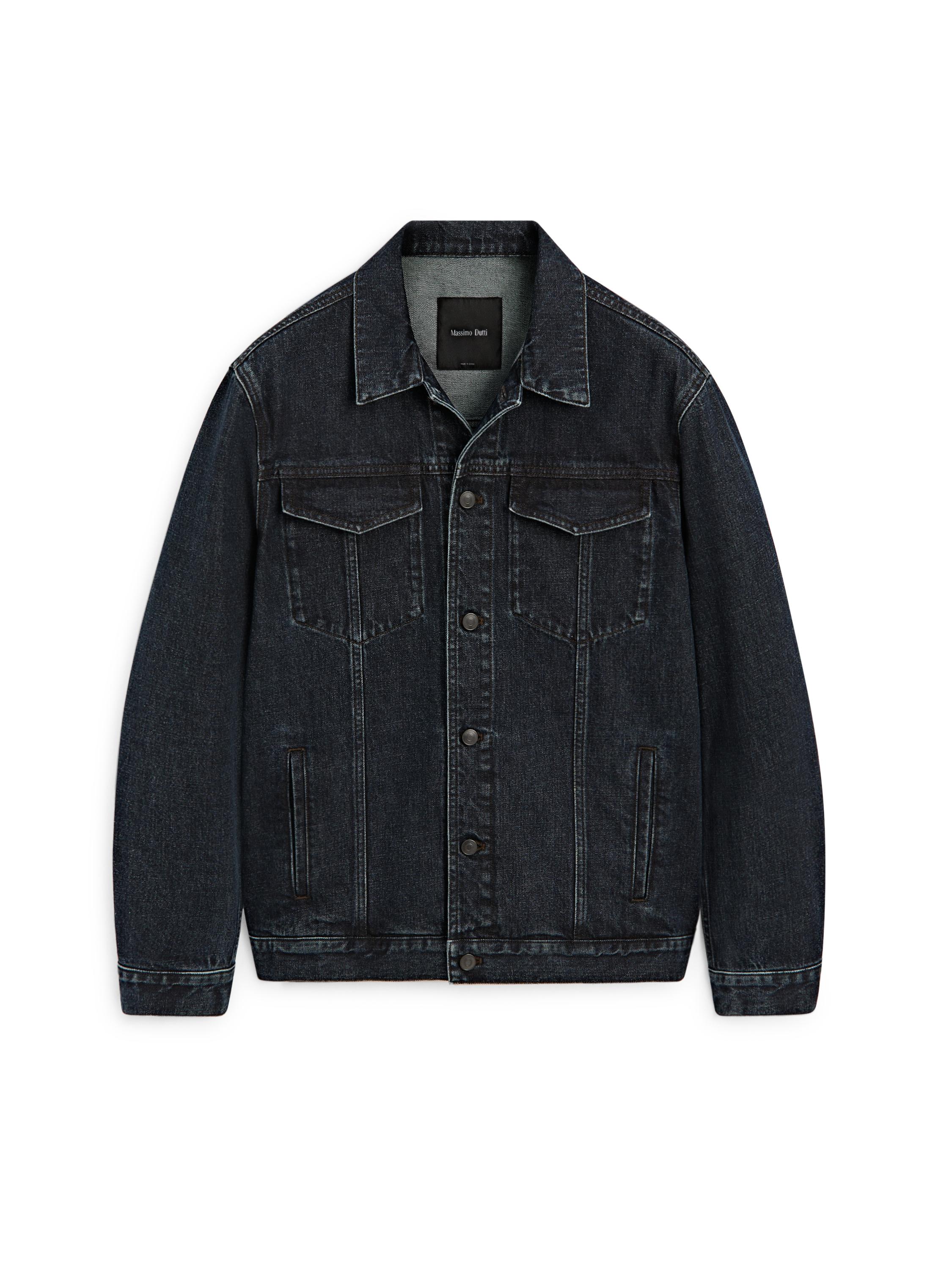 Denim trucker jacket — NAVY BLUE