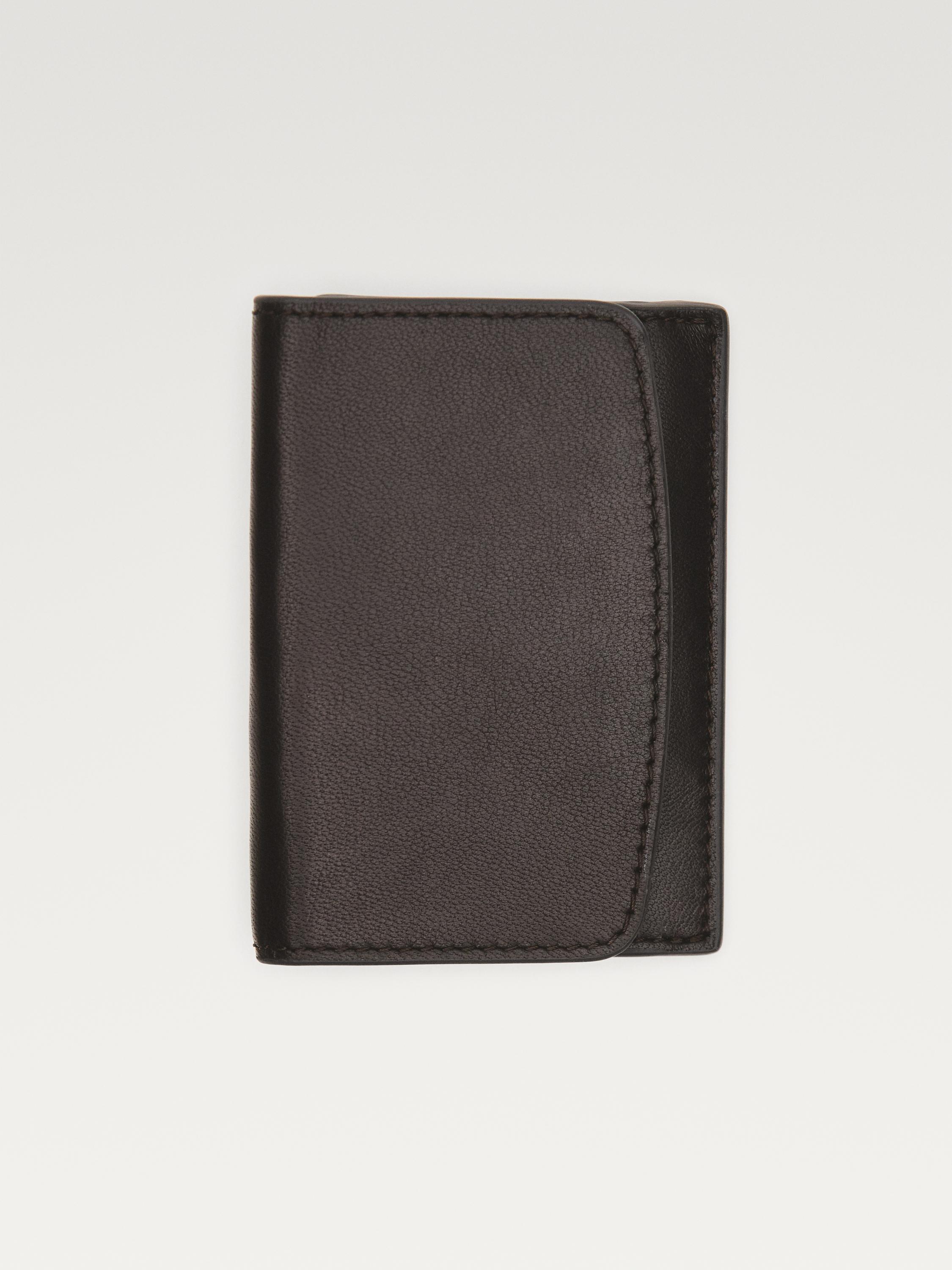 Nappa leather wallet — BROWN