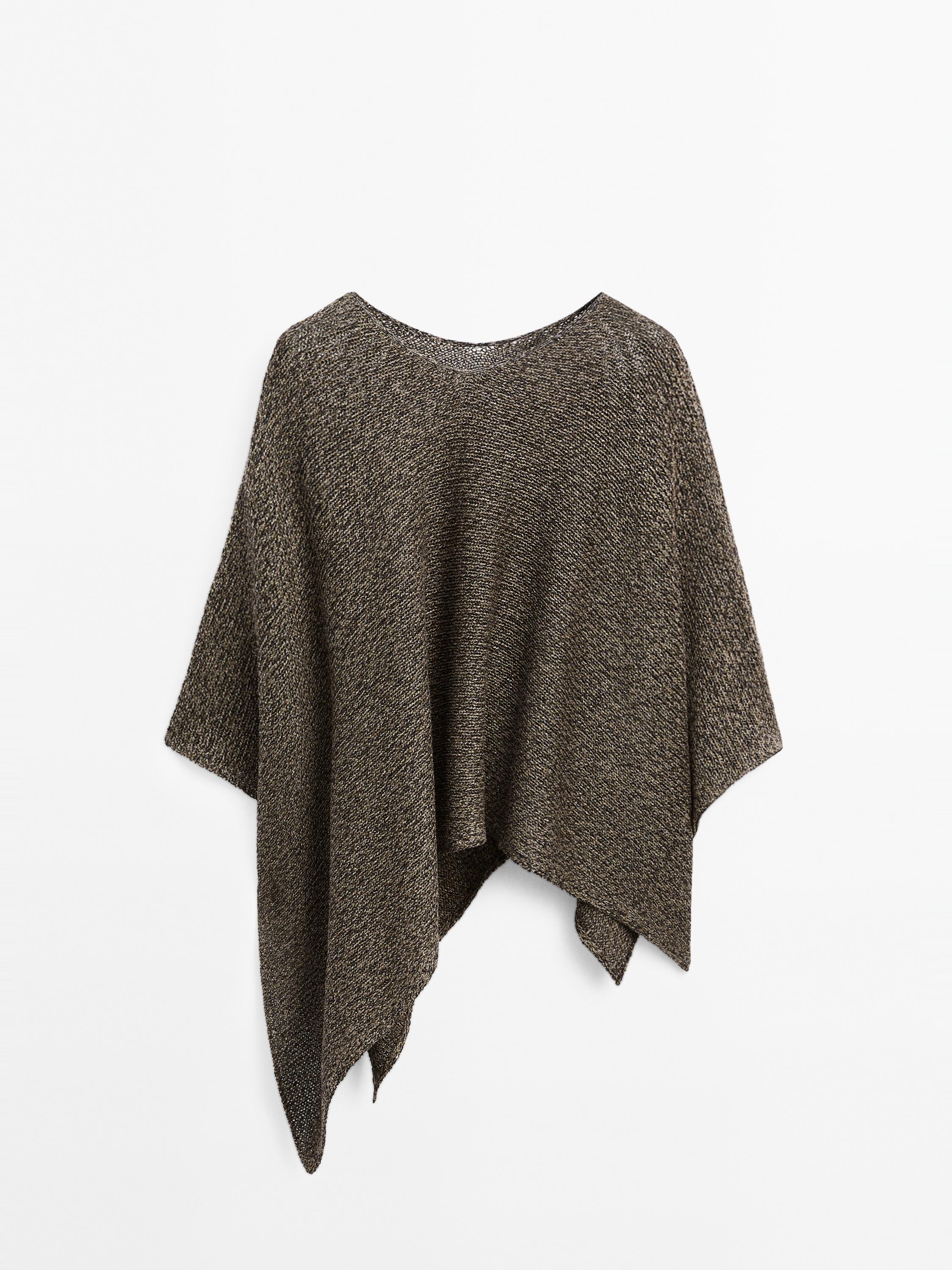 Flecked knit cape - STUDIO