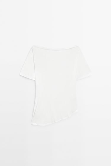 Asymmetric top with embroidered detail — Off white 6