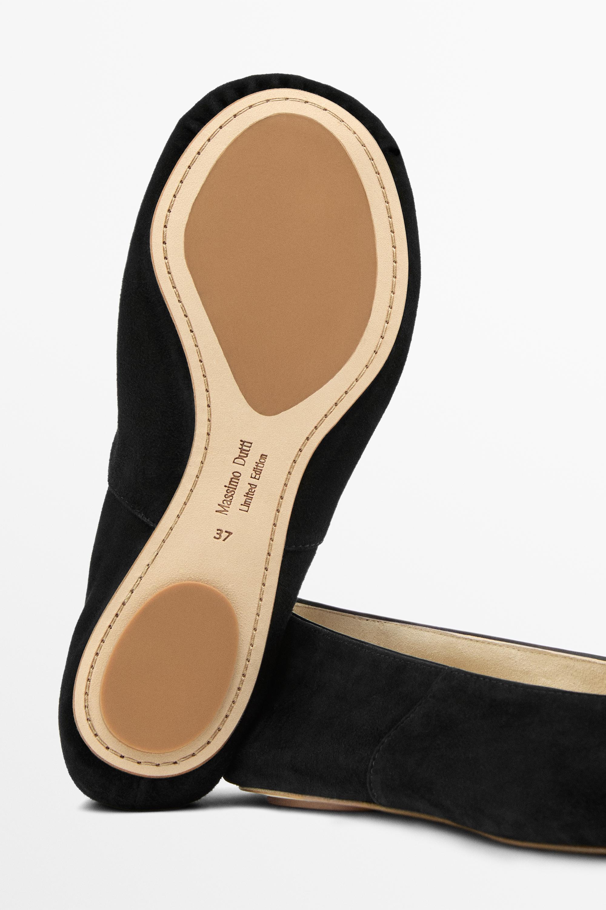 Soft leather ballet flats - Limited Edition — BLACK