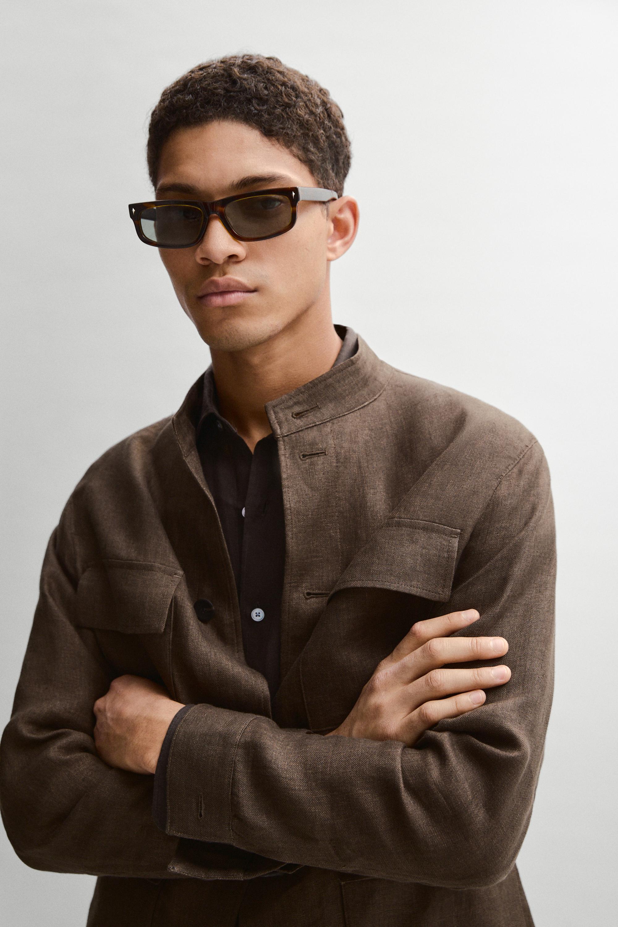 Total look faded linen overshirt — OCHRE