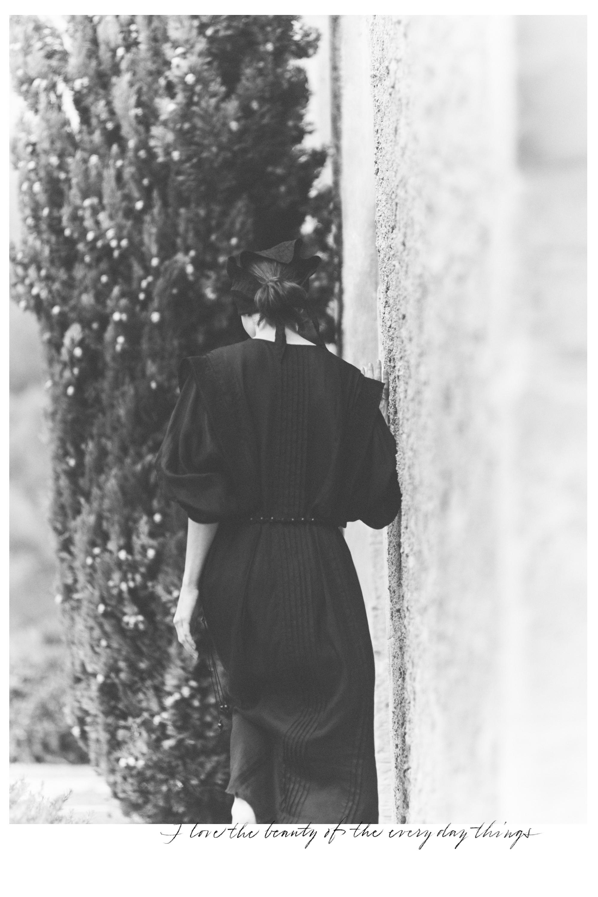 Flowing midi shirt dress — BLUE