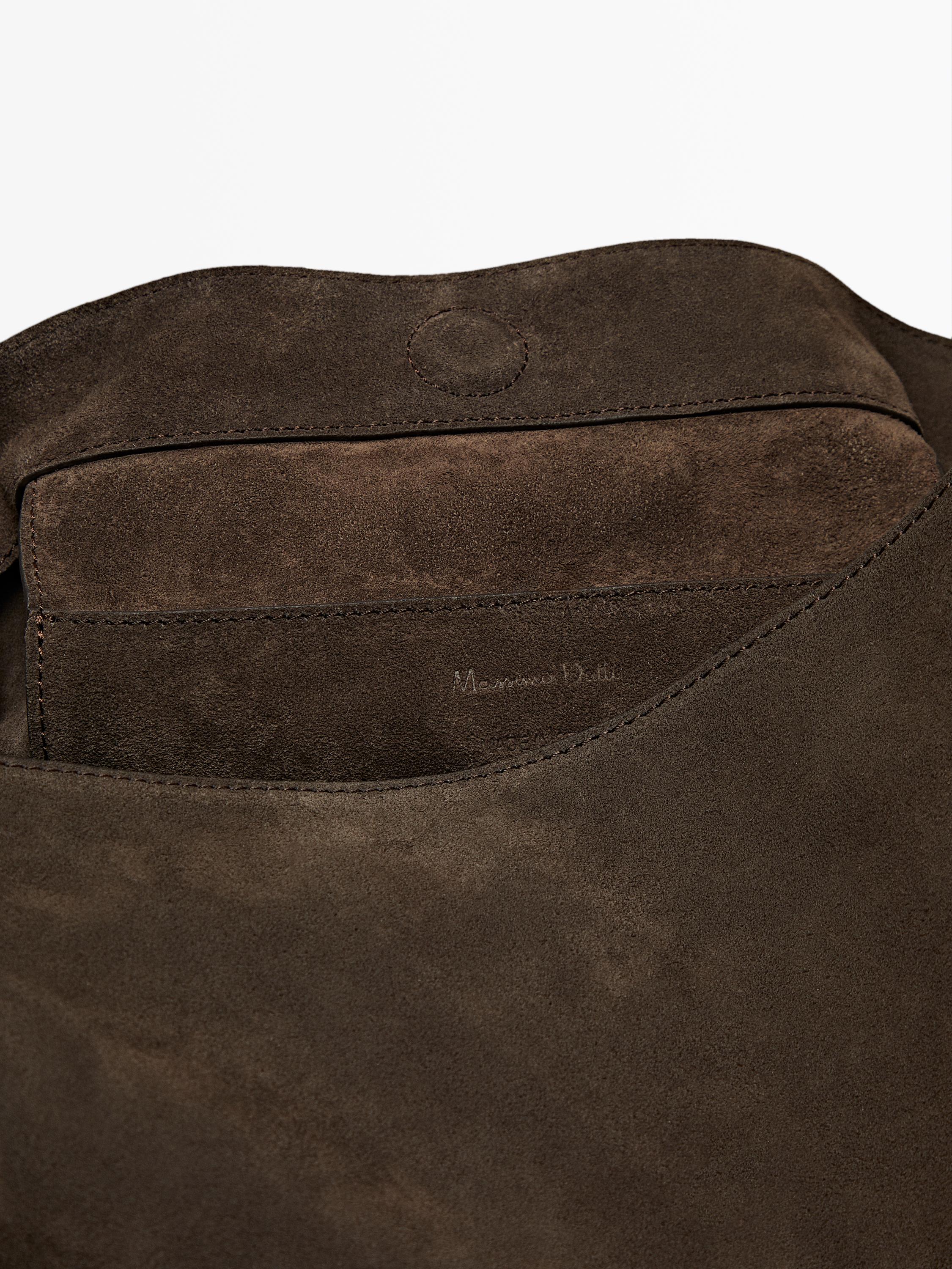 Bolso piel serraje