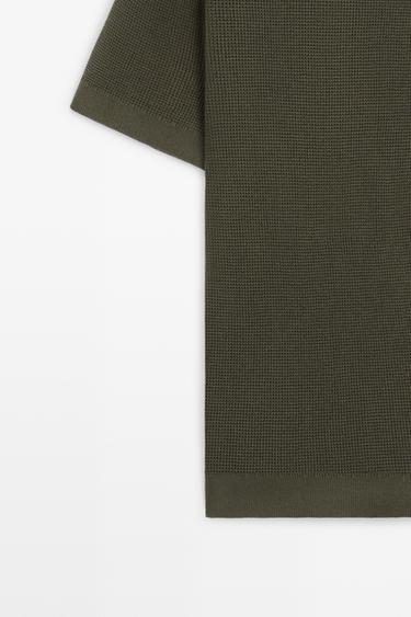 100% cotton short sleeve polo shirt — MEDIUM KHAKI 7