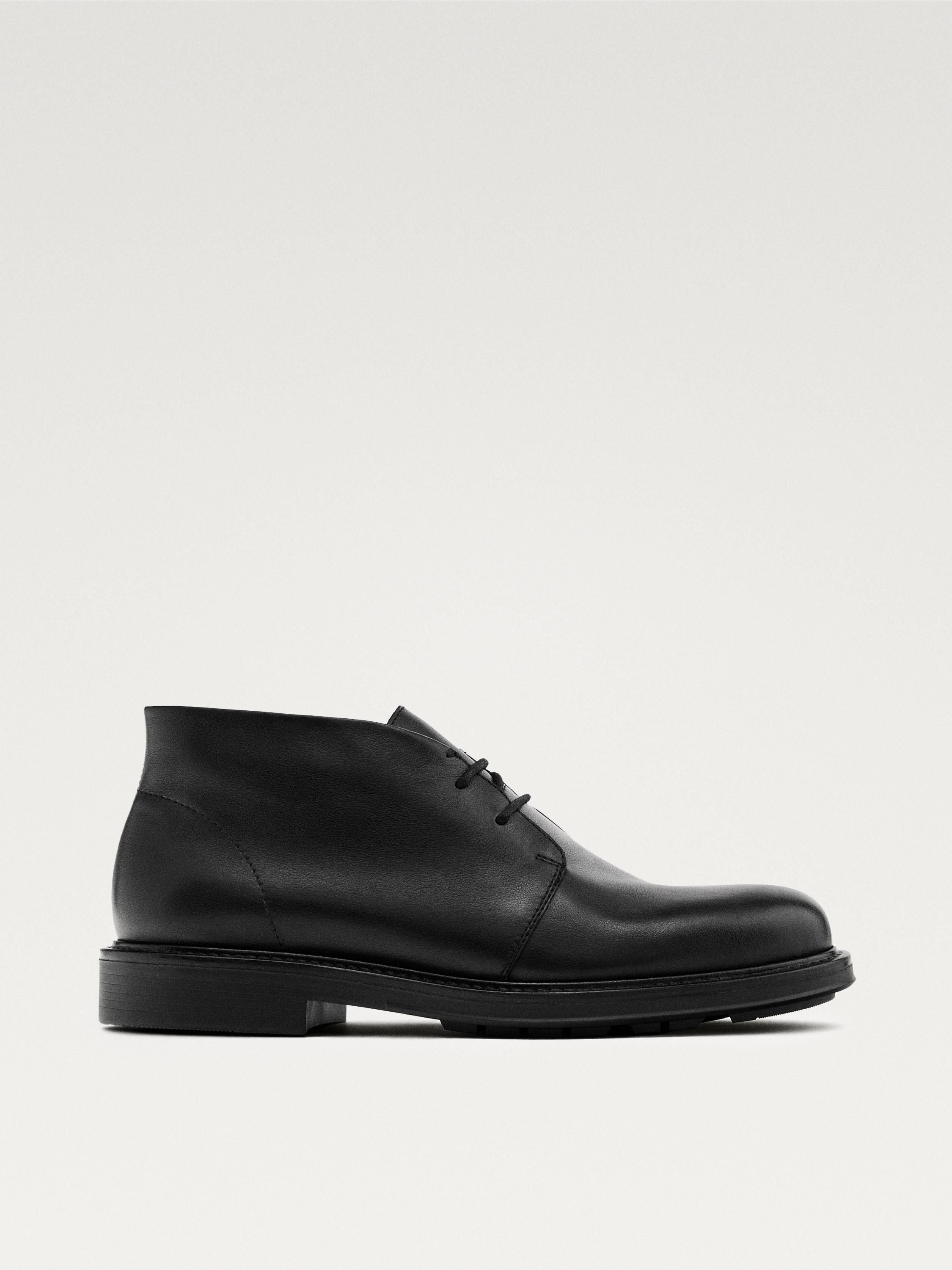 Leather safari boots