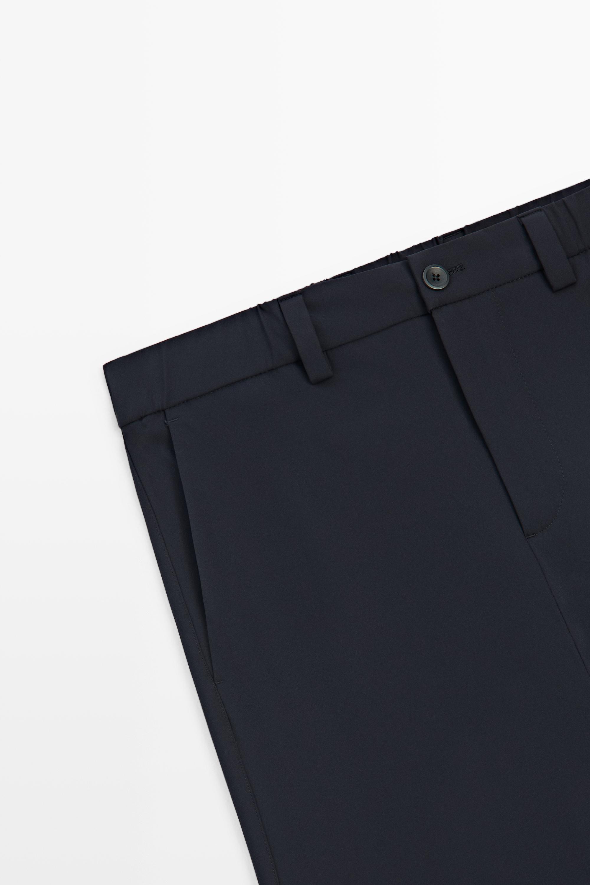 Regular-fit technical pants — NAVY BLUE