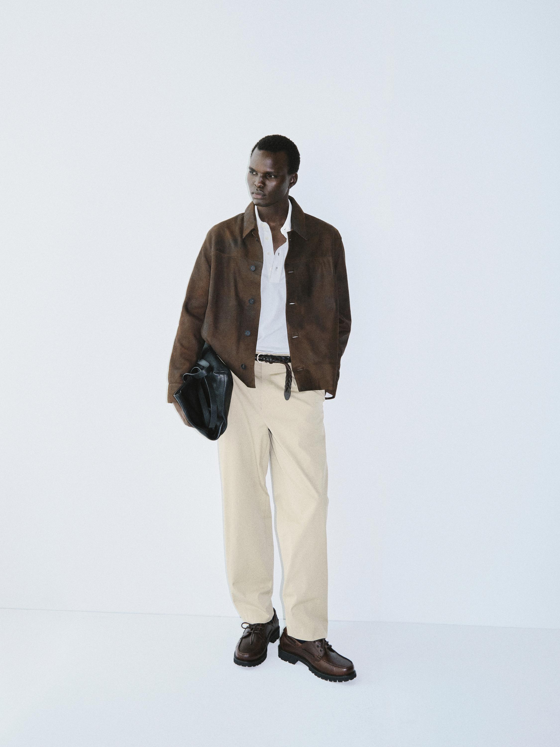 Relaxed-fit trousers with dart detail
