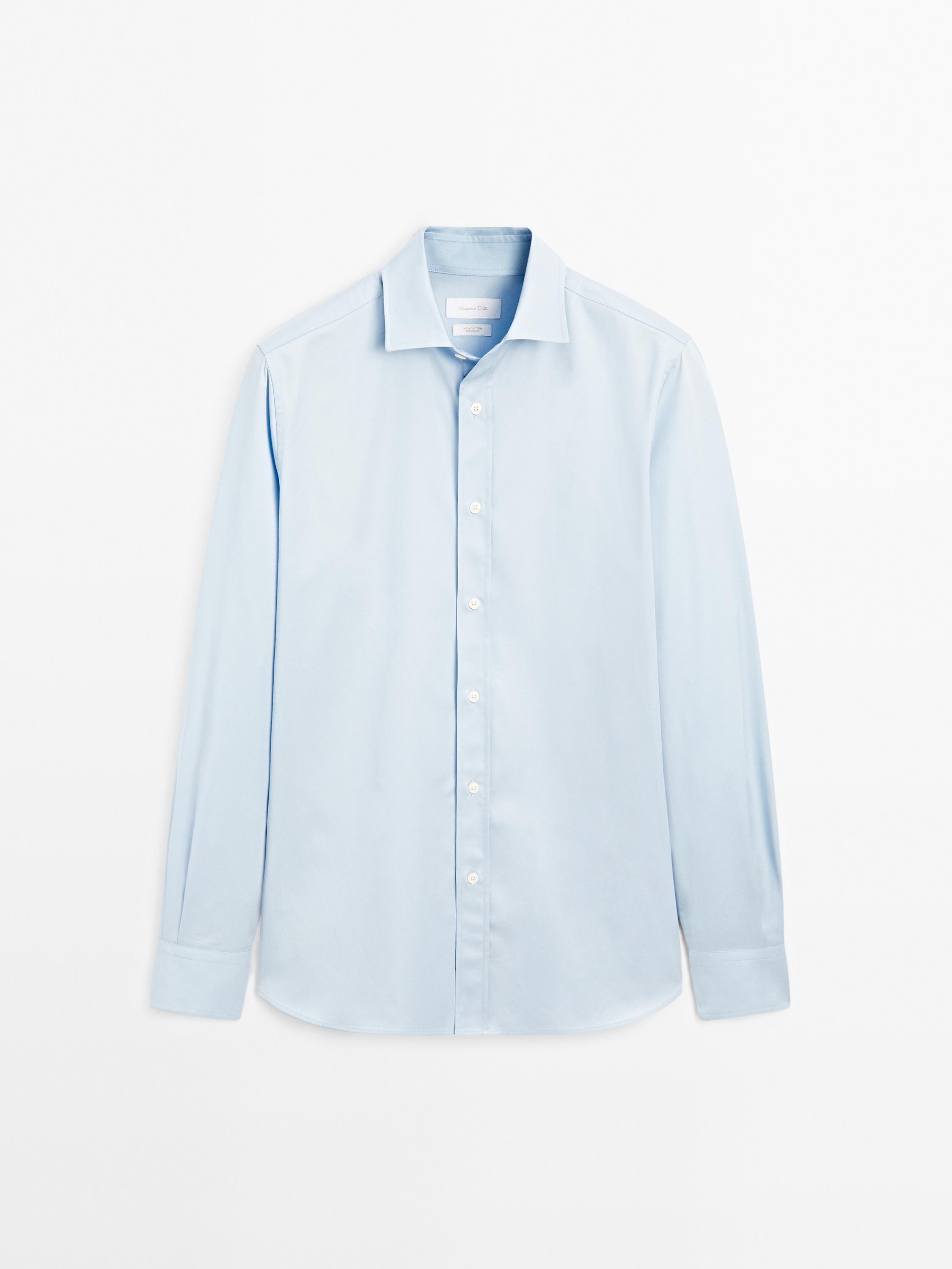 Regular fit 100% cotton shirt