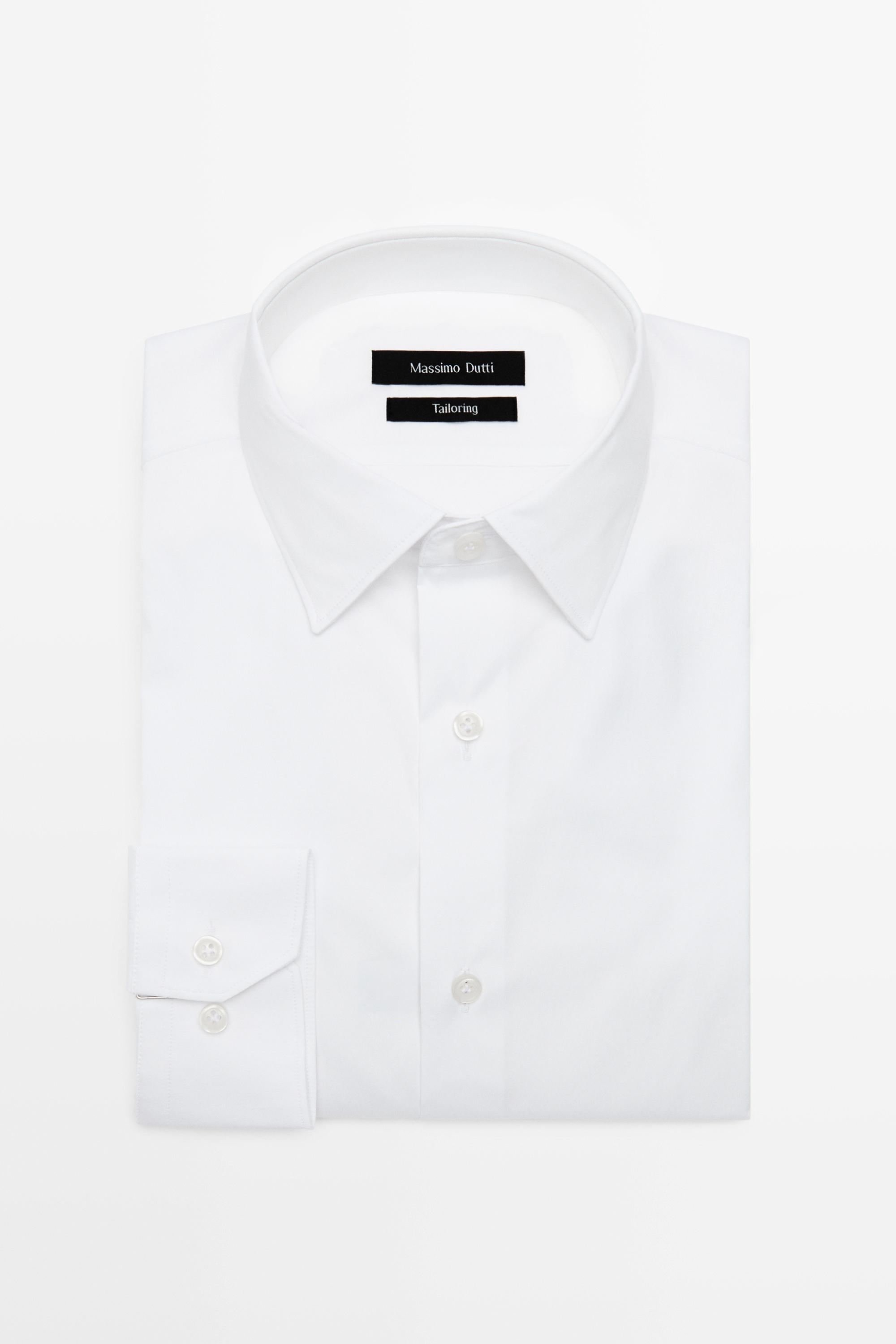 Slim fit stretch shirt — WHITE