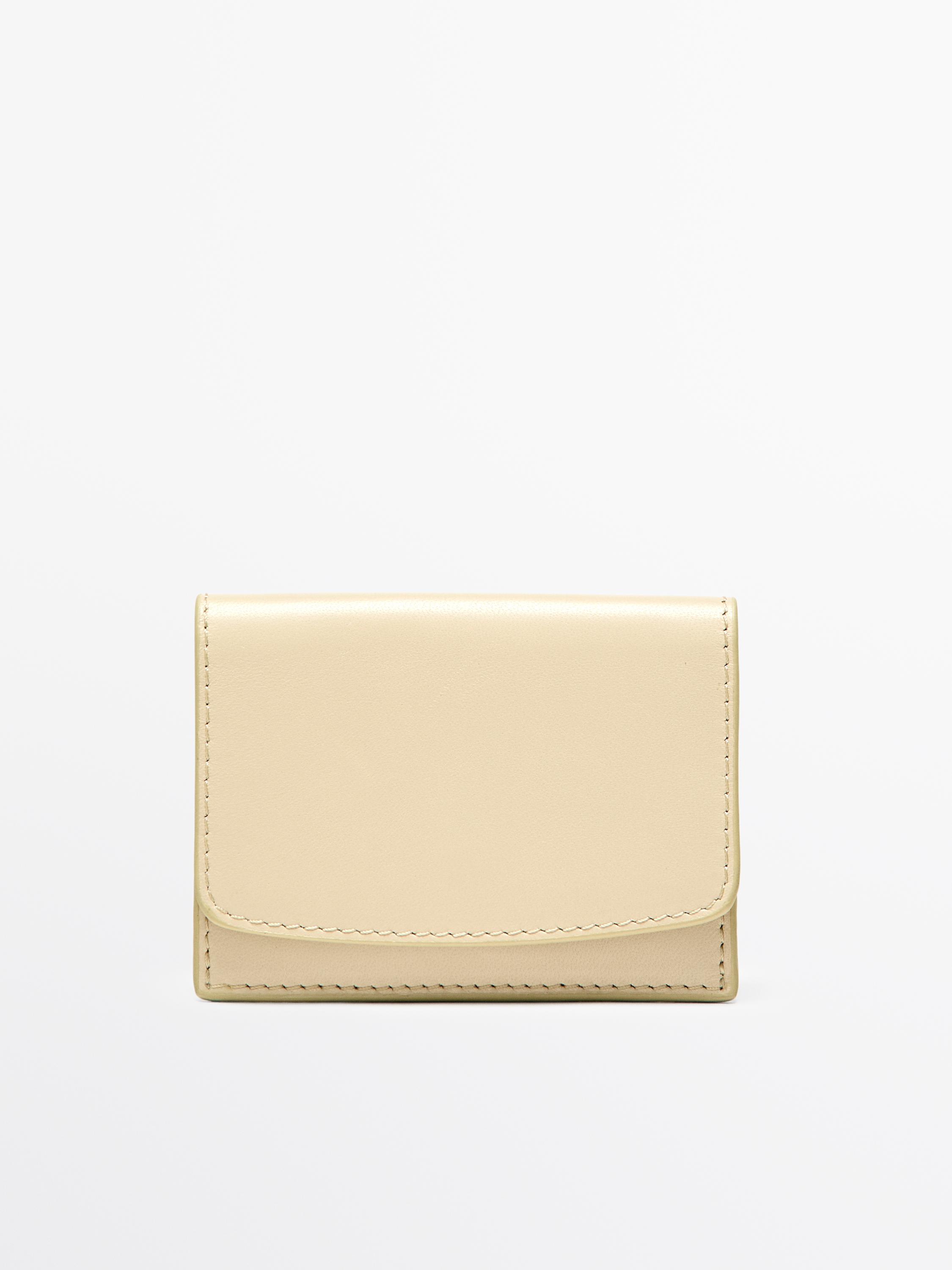 Nappa leather wallet — Vanilla