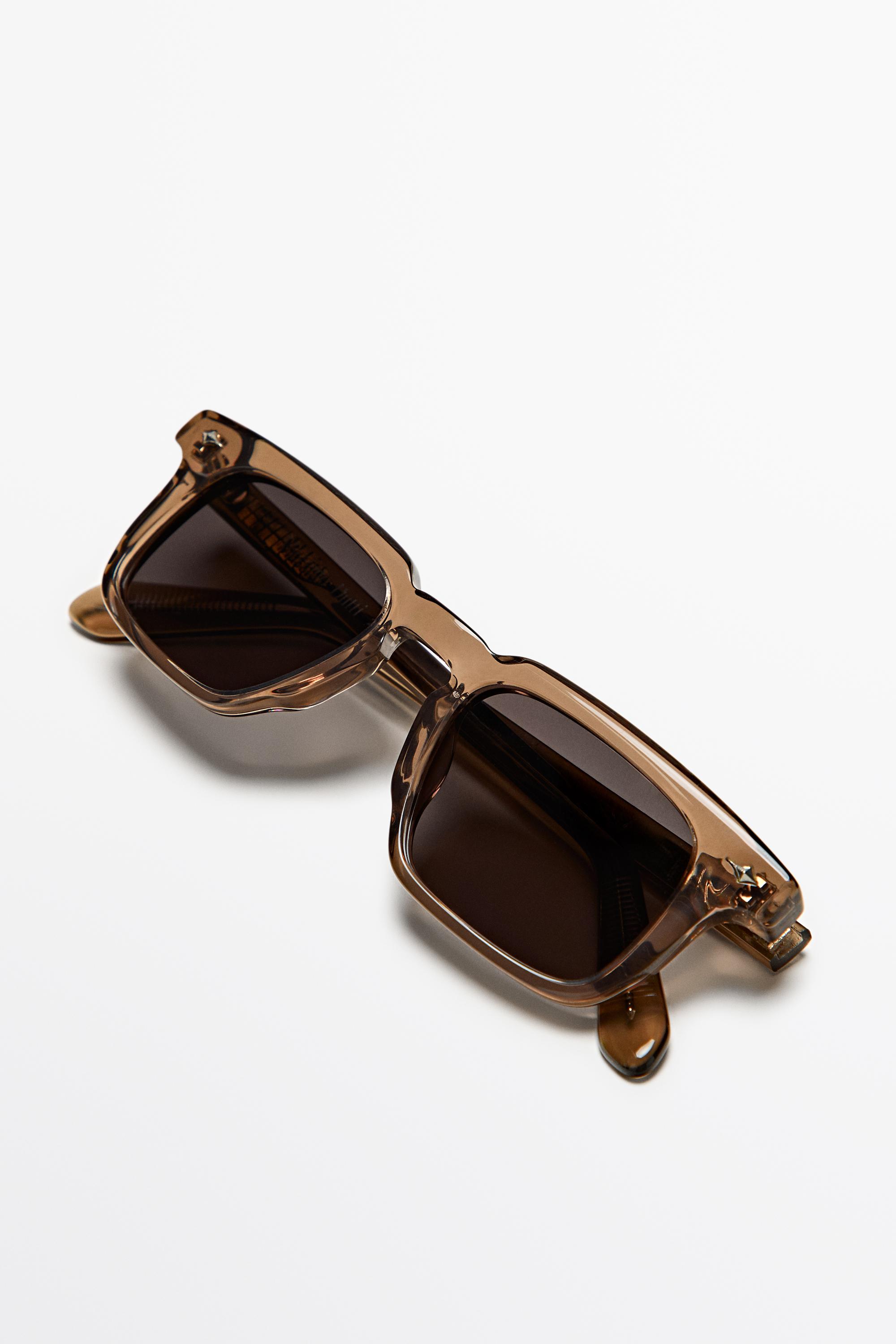 Narrow rectangular sunglasses — GREY