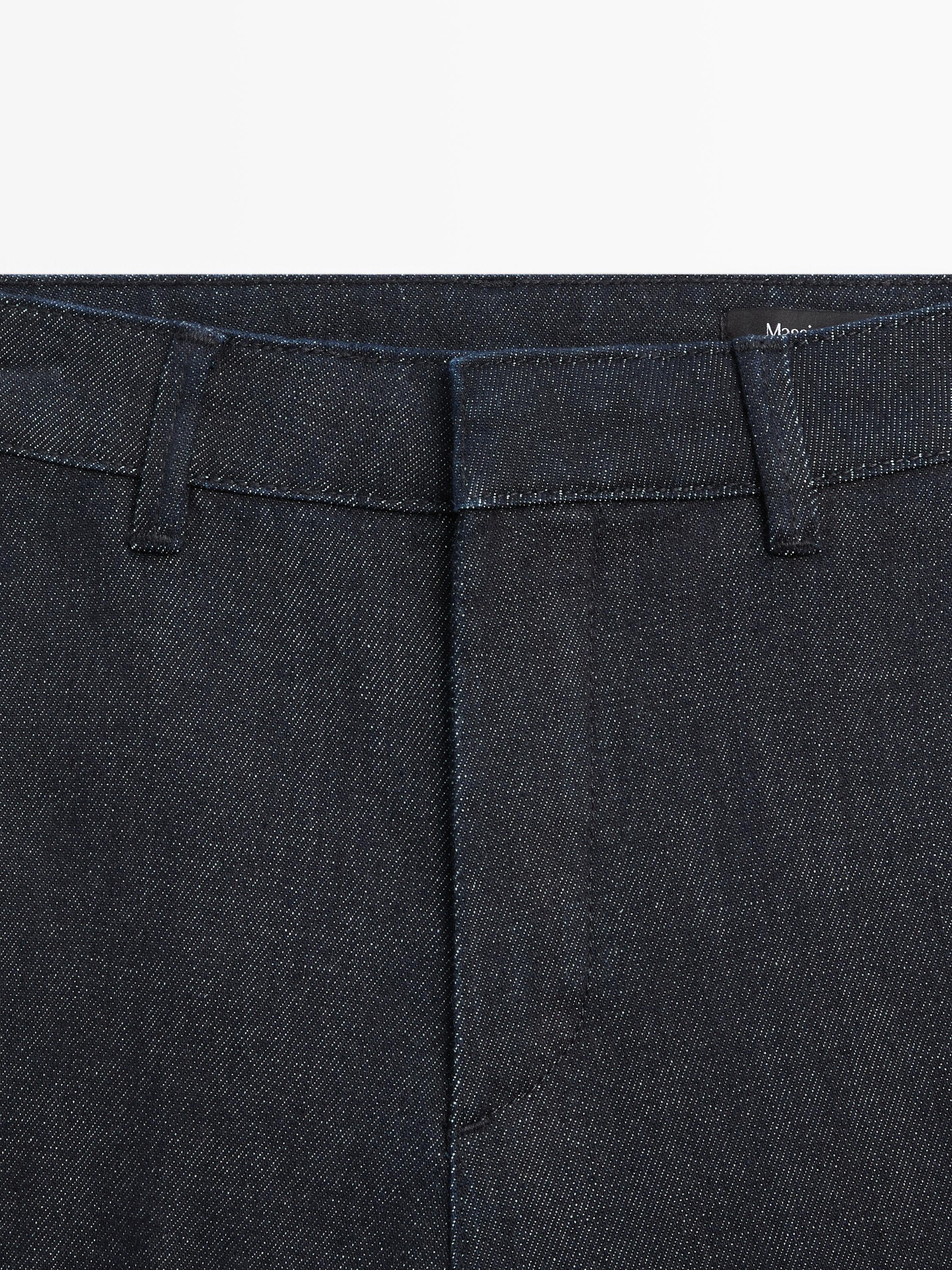 Mid-rise bell bottom jeans