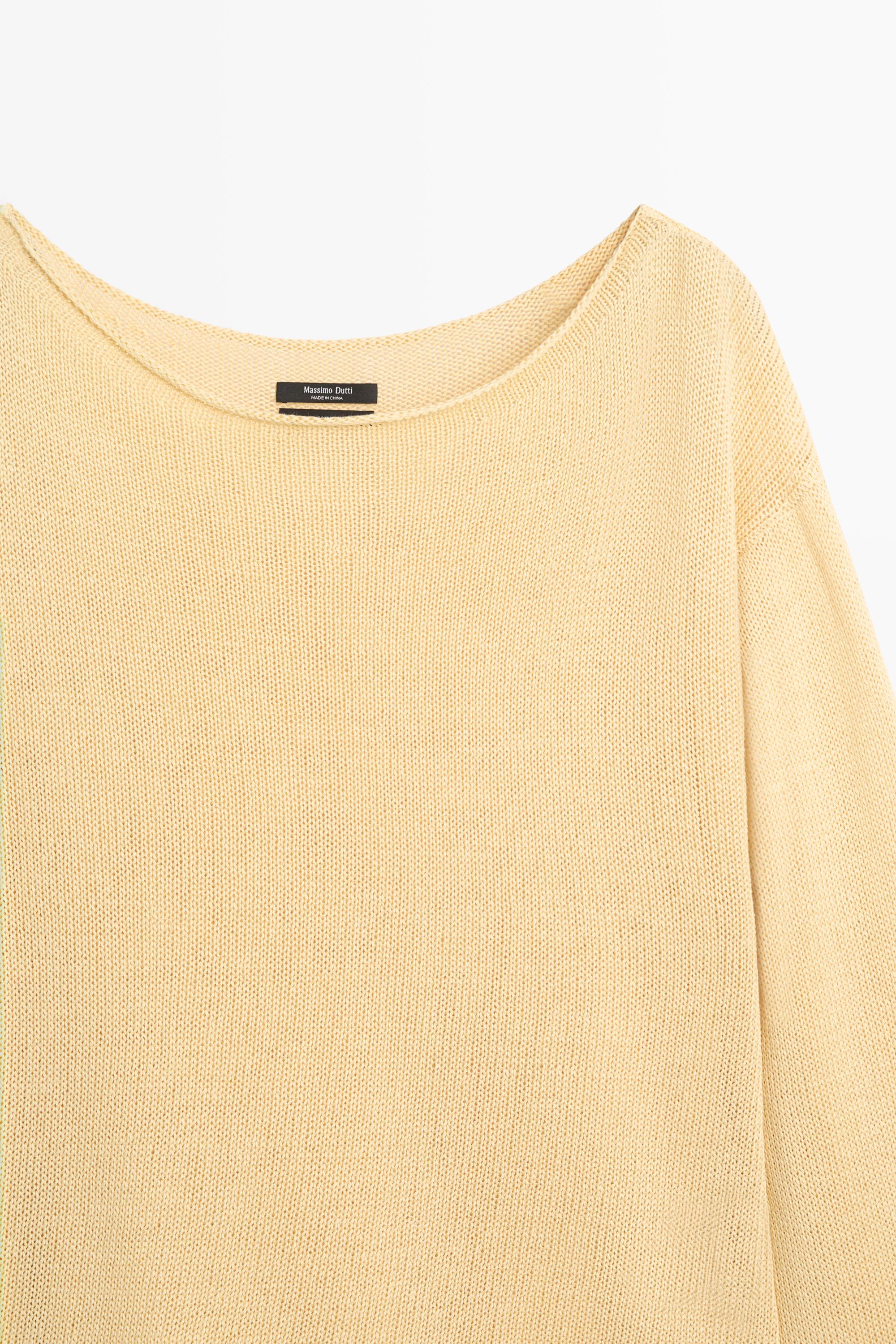 100% mercerised cotton sweater — GOLDEN
