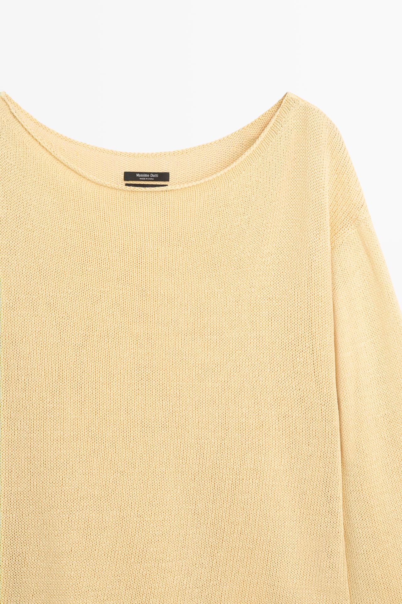 100% mercerised cotton sweater — GOLDEN