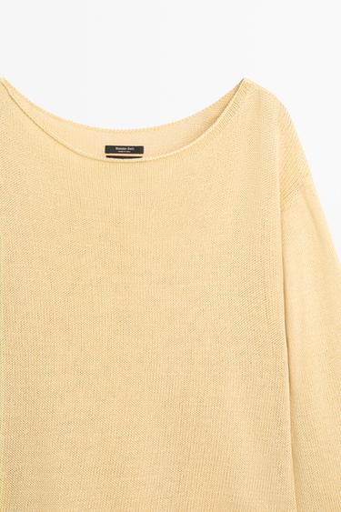 100% mercerised cotton sweater — GOLDEN 9