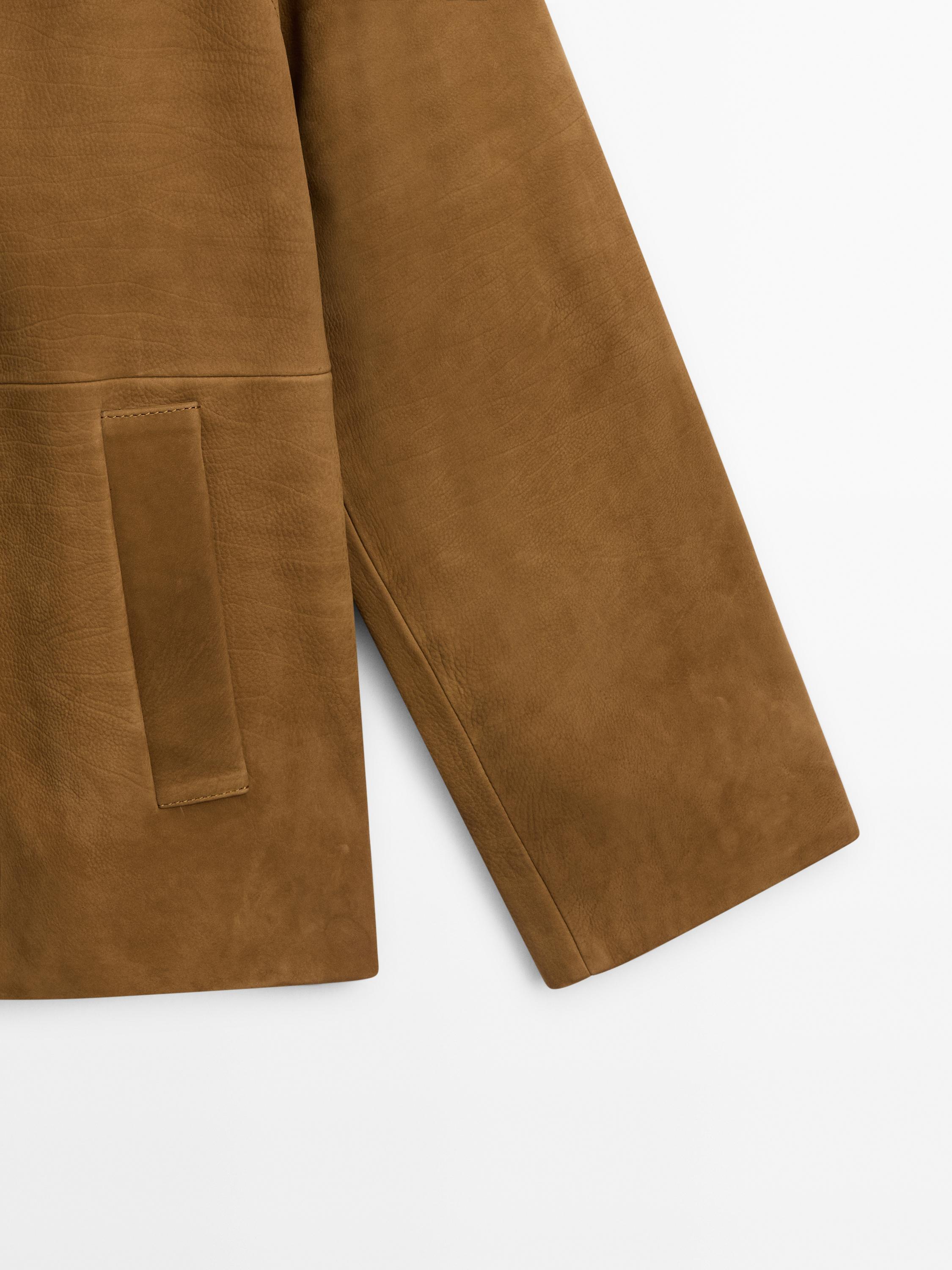 Veste nubuck en cuir