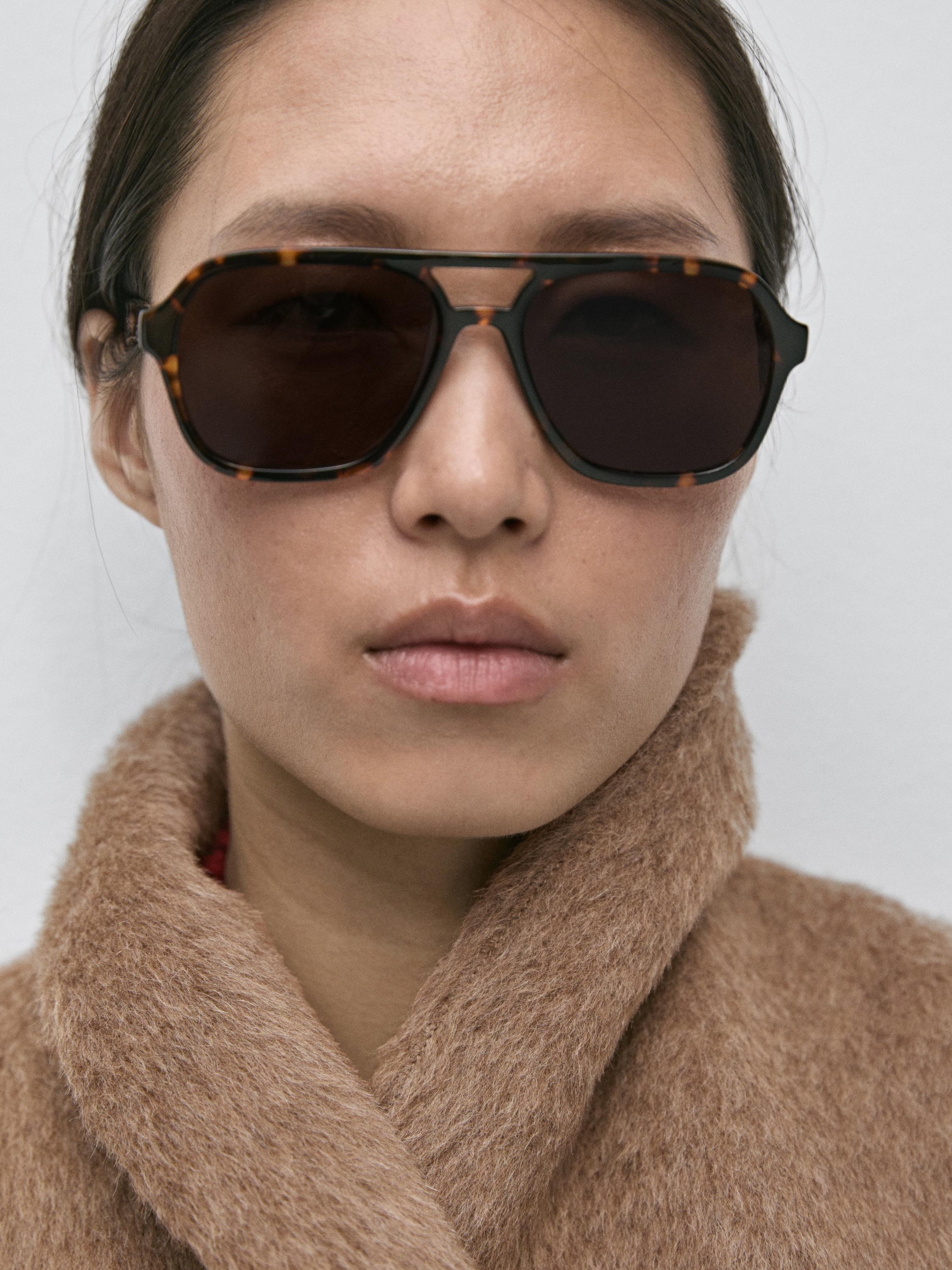 Short double-breasted wool blend jacket