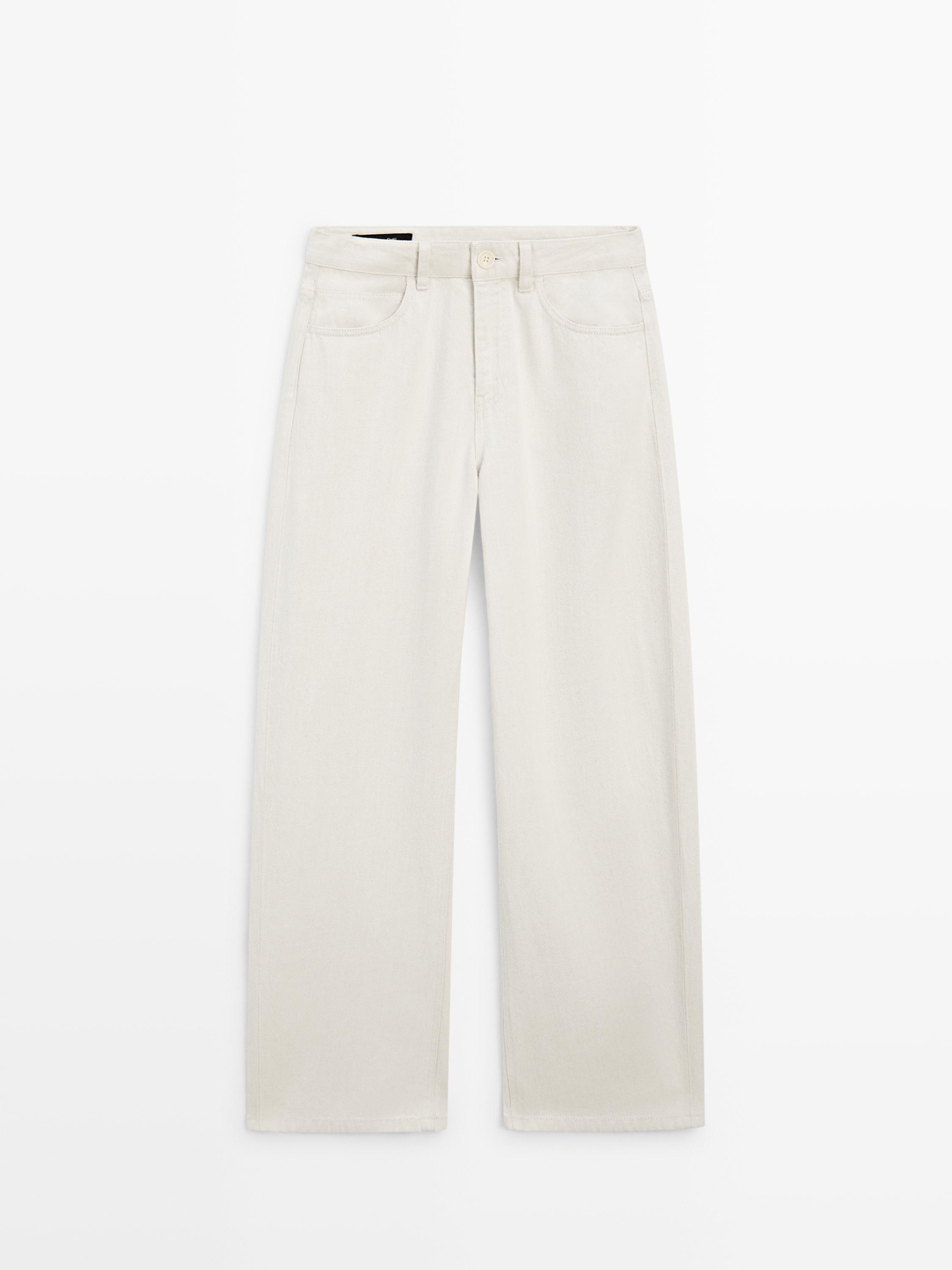 Jean barrel fit taille haute