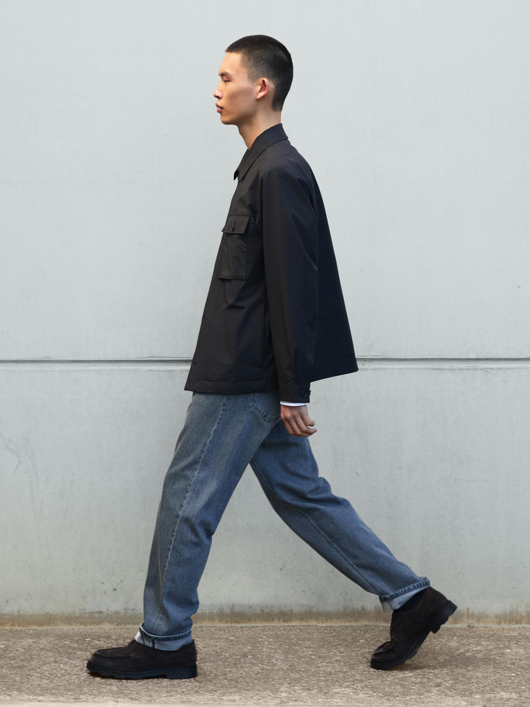 Short jacket with pocket details — NAVY BLUE