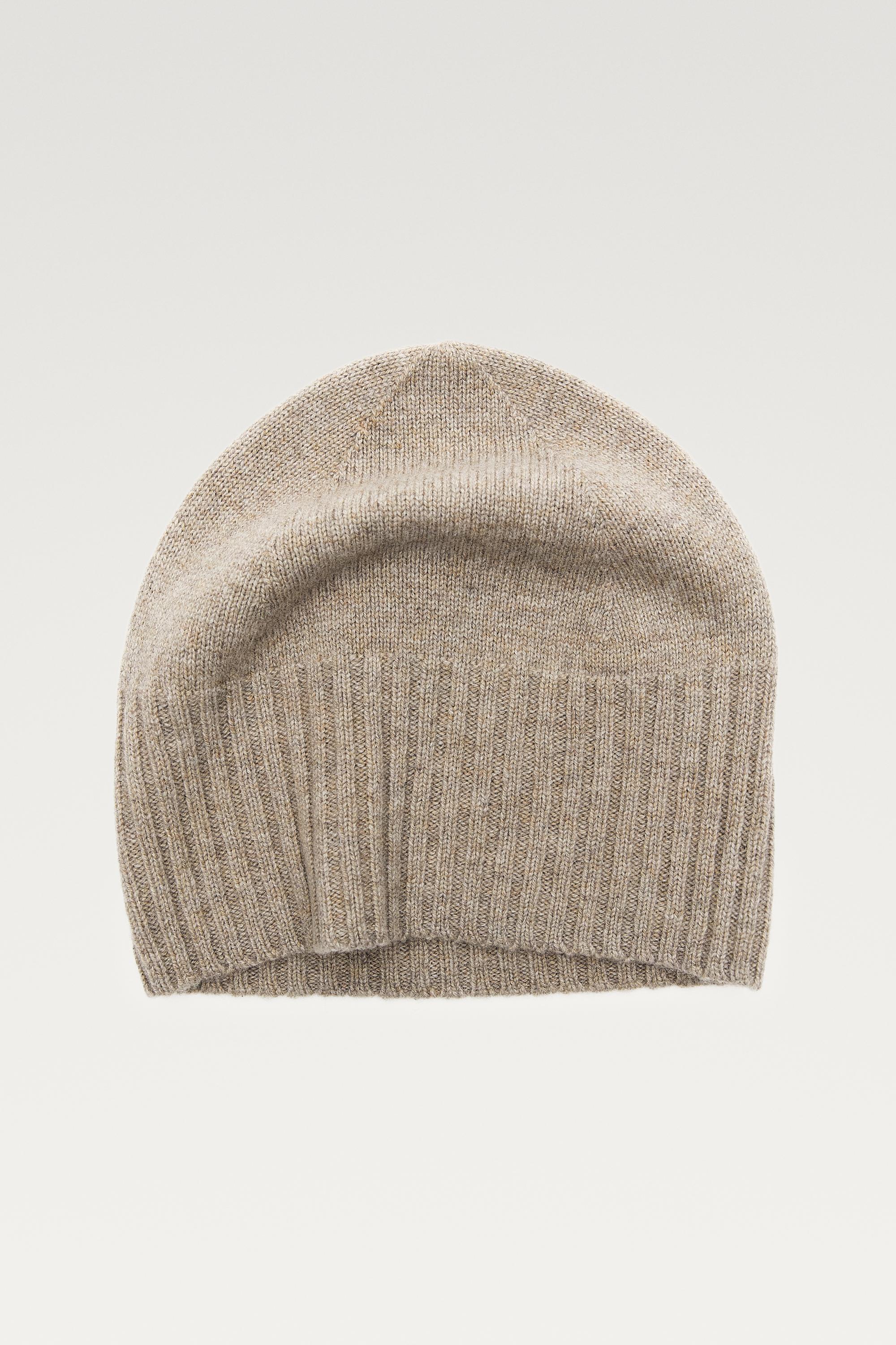 Wool and cashmere knit beanie