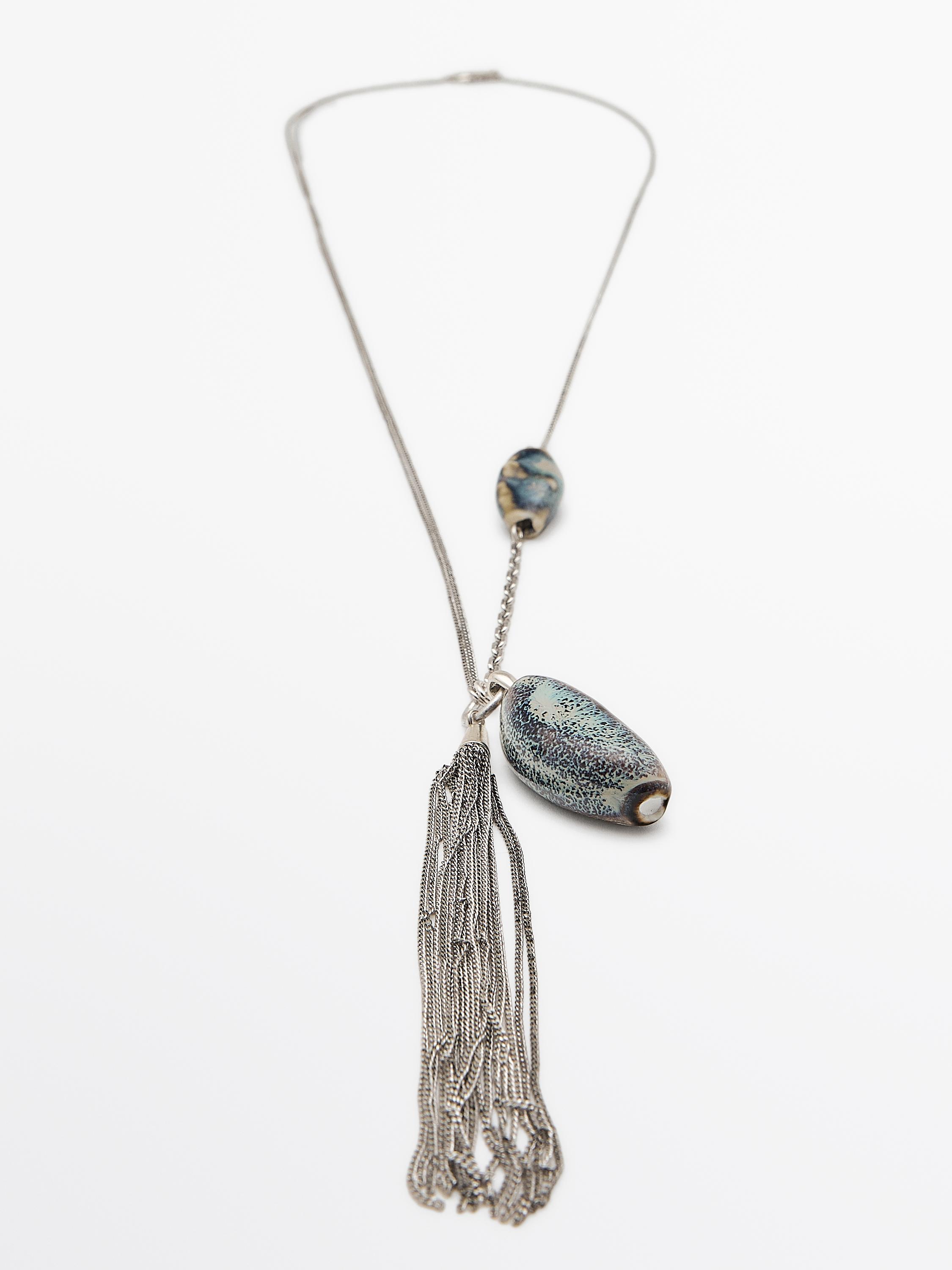 Contrast ceramic necklace