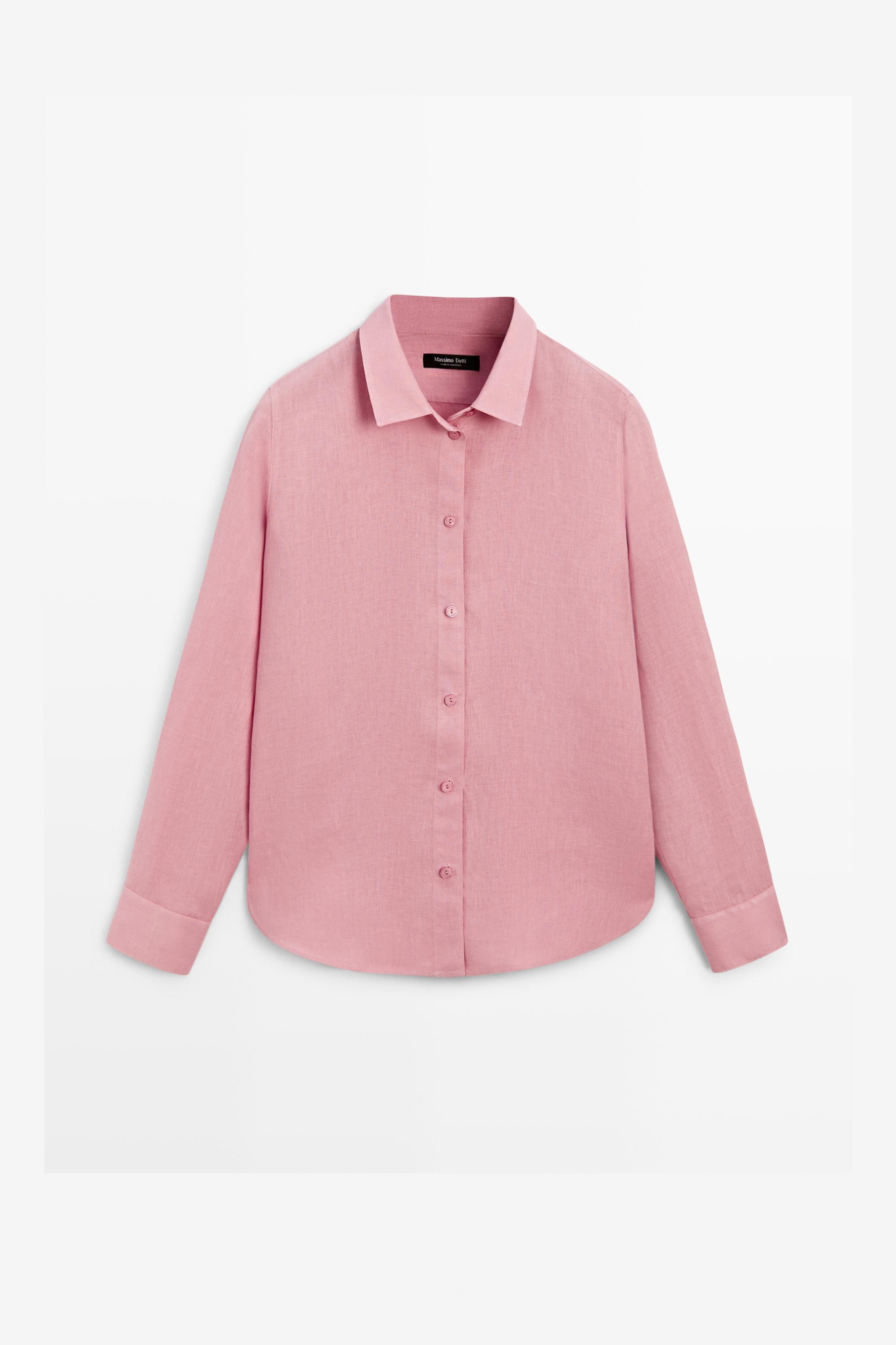 Camisa fluida 100% de linho