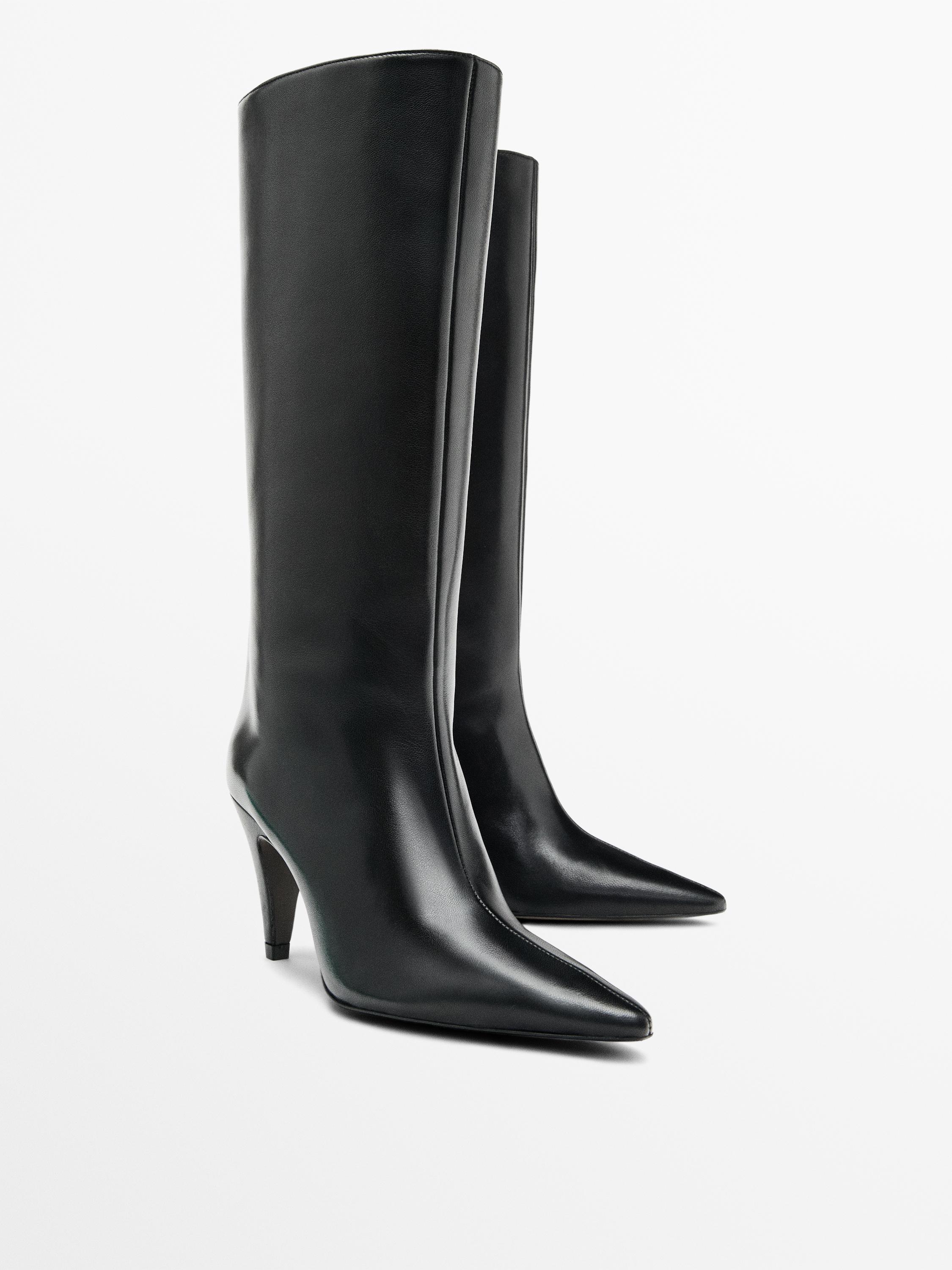 Bota tacón piel - Studio