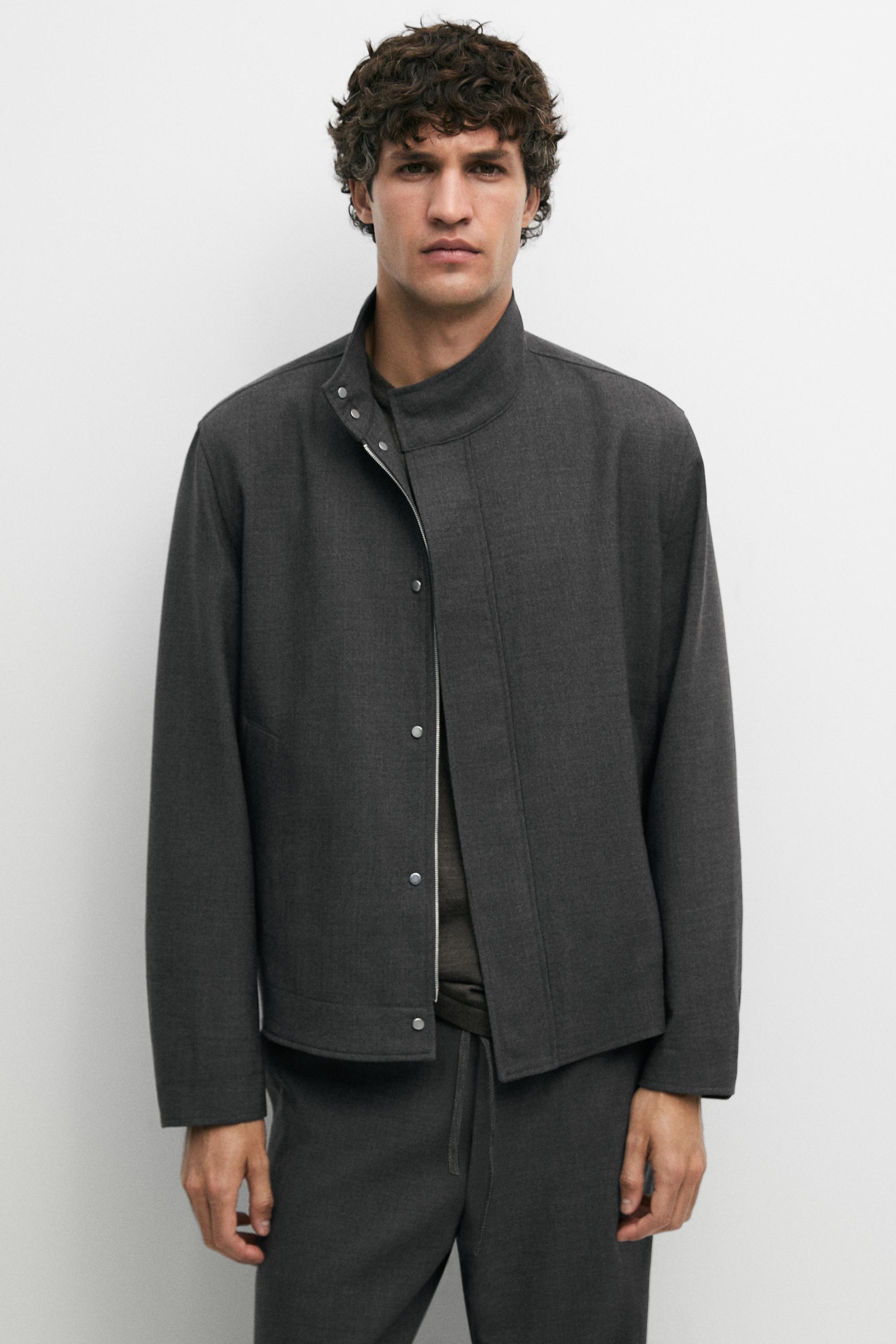 100% wool overshirt — GREY